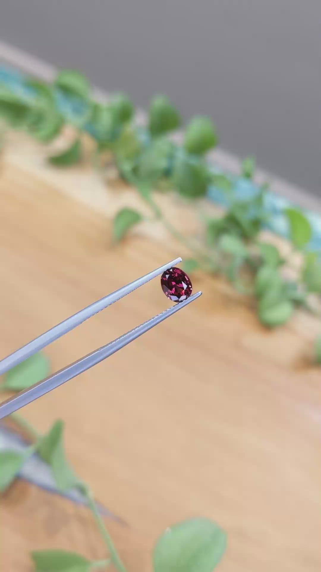 0.92 Ct. Garnet from Ceylon (Sri Lanka) Size Video