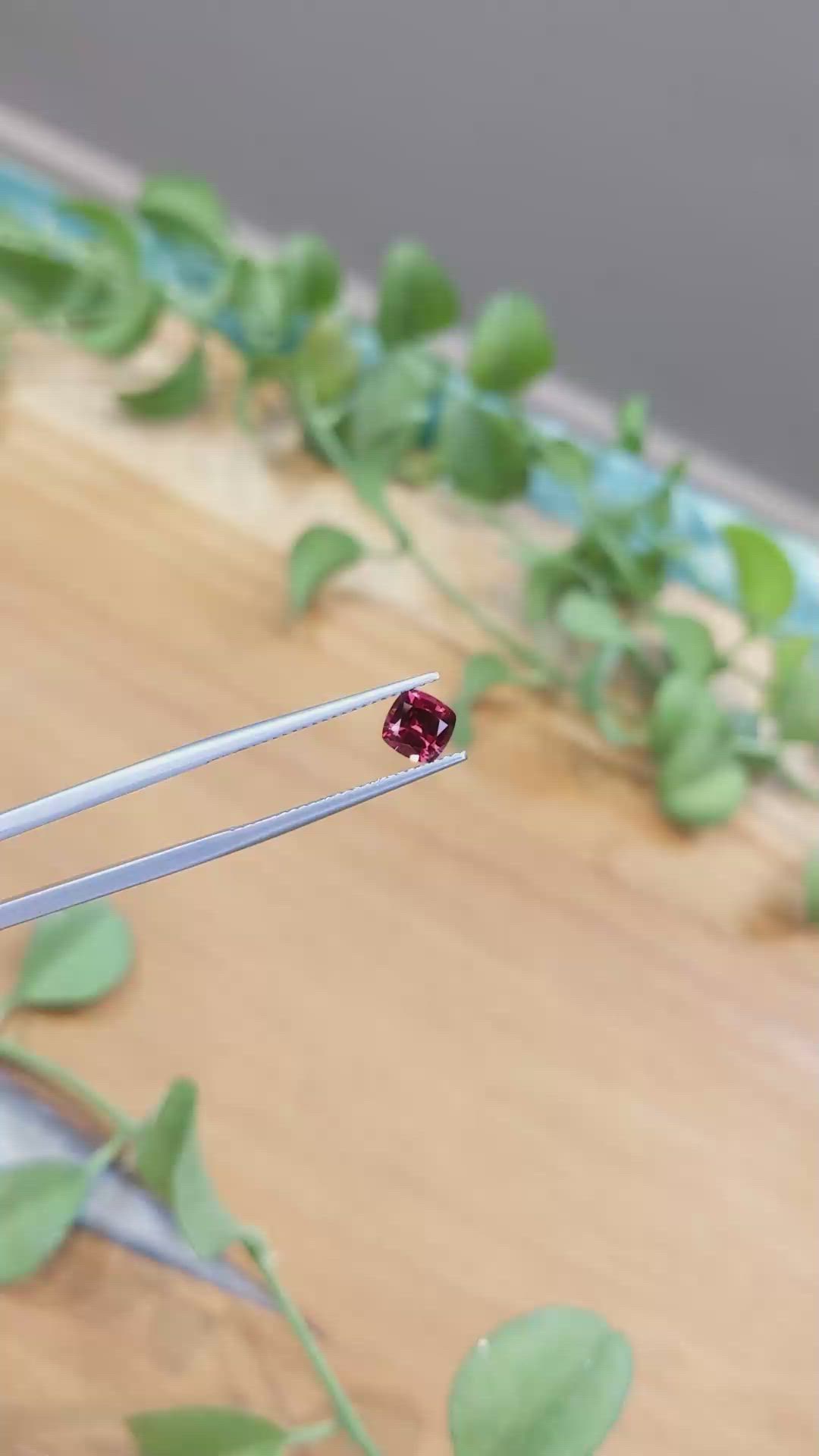 0.83 Ct. Garnet from Ceylon (Sri Lanka) Size Video