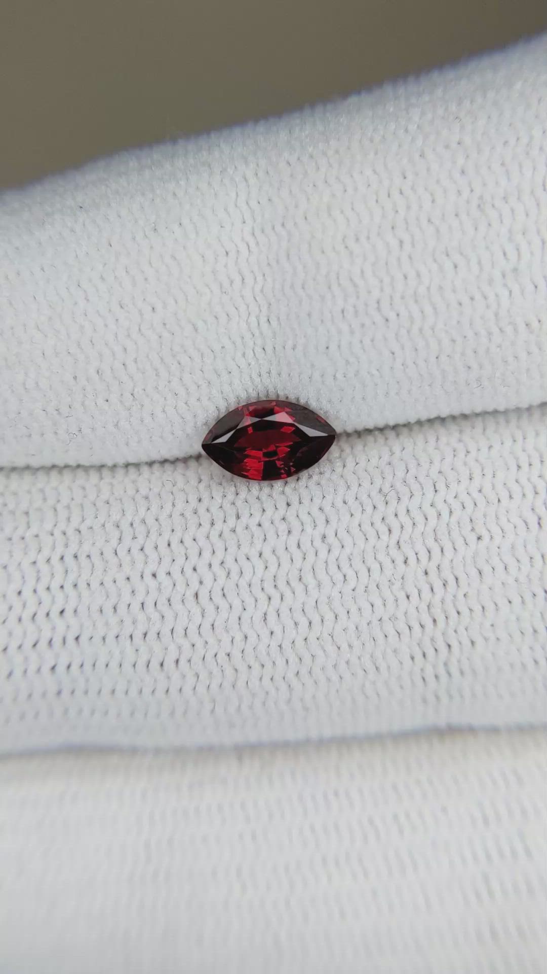 0.80 Ct. Garnet from Ceylon (Sri Lanka) Size Video