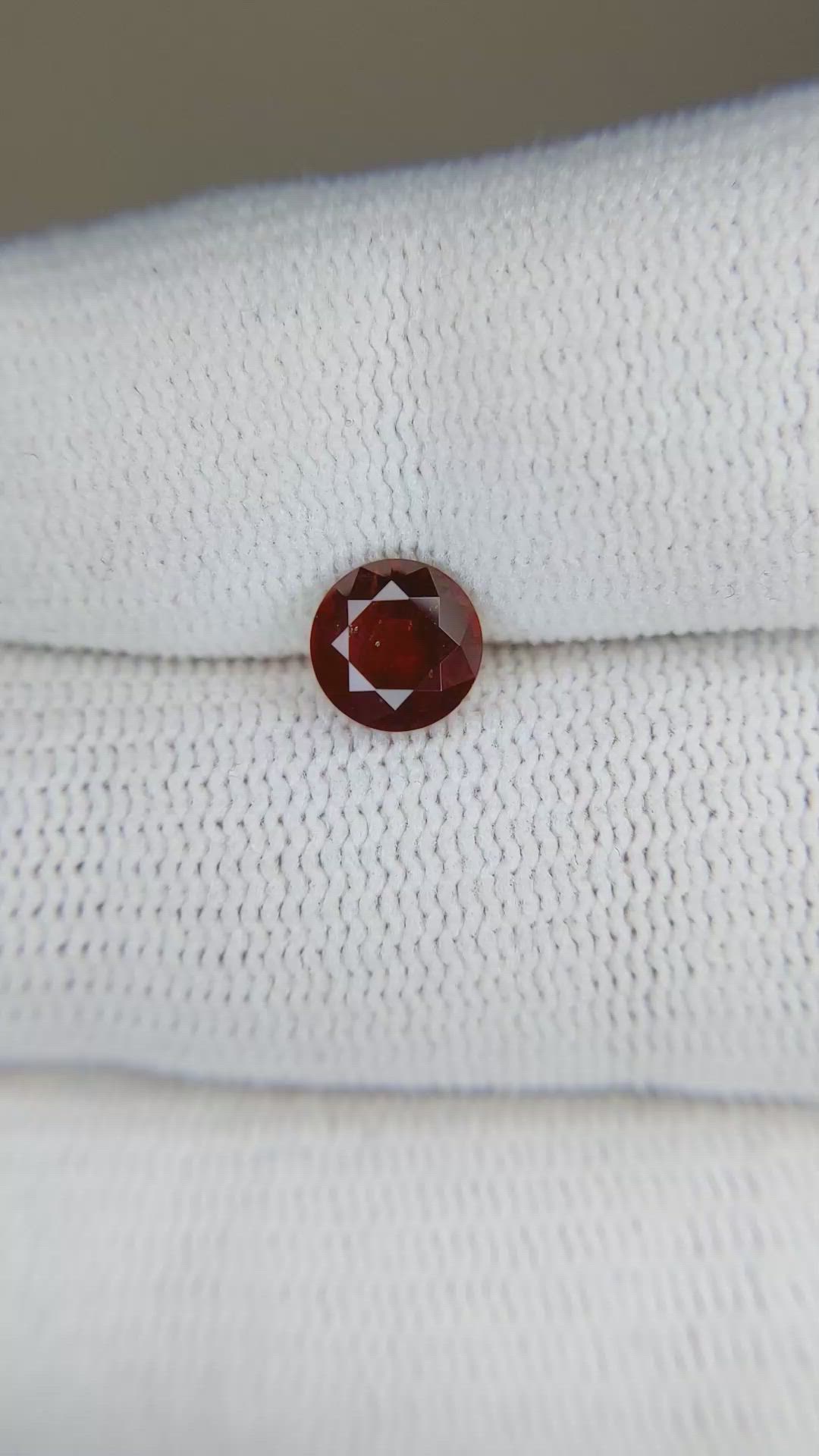 1.14 Ct. Garnet from Ceylon (Sri Lanka) Size Video