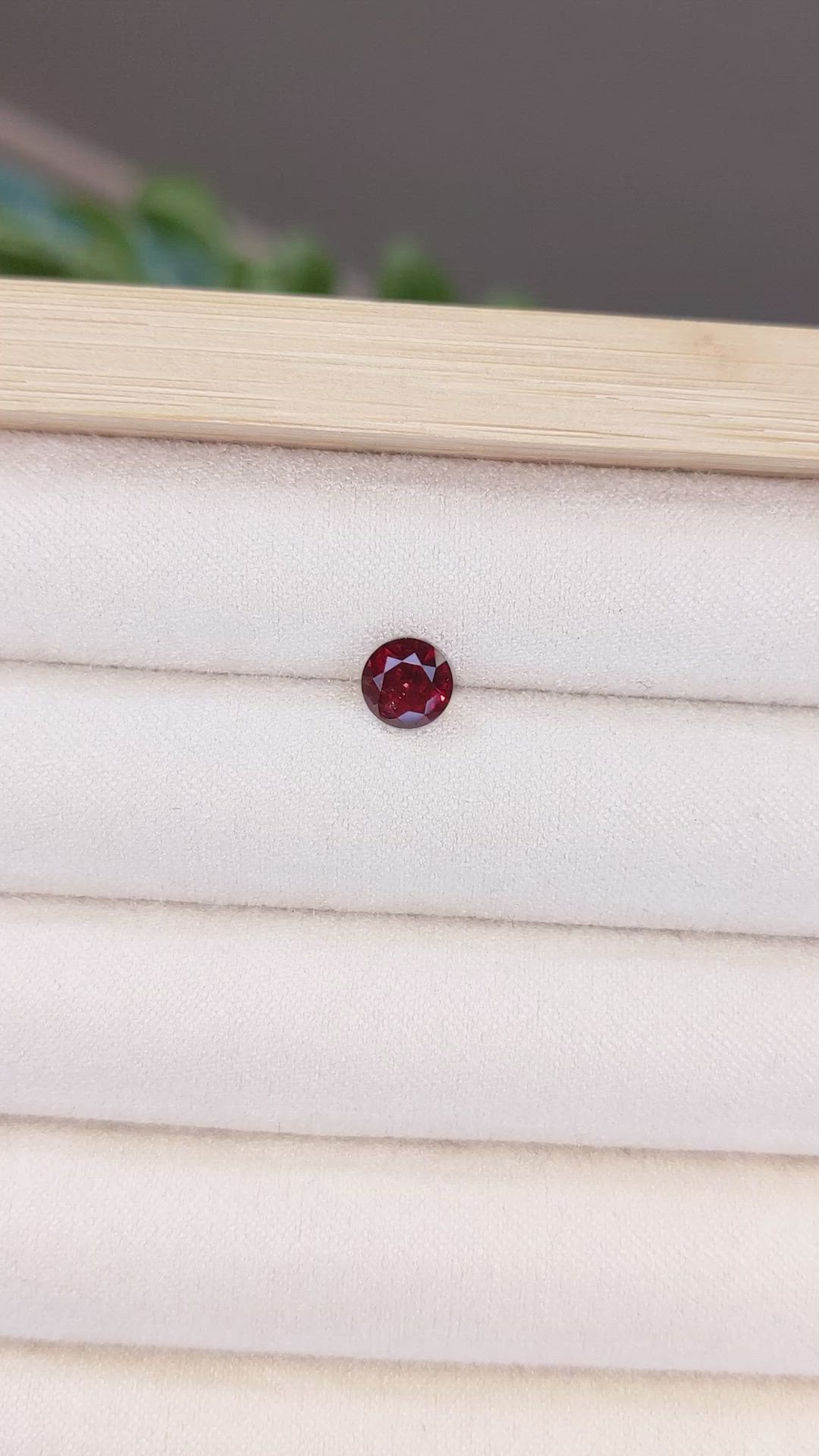 1.14 Ct. Garnet from Ceylon (Sri Lanka) Size Video