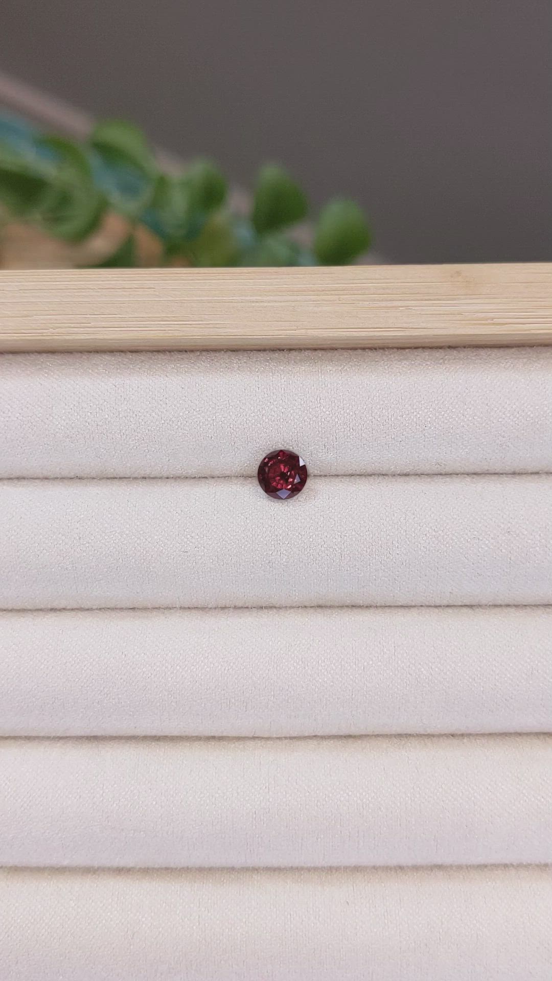 1.20 Ct. Garnet from Ceylon (Sri Lanka) Size Video
