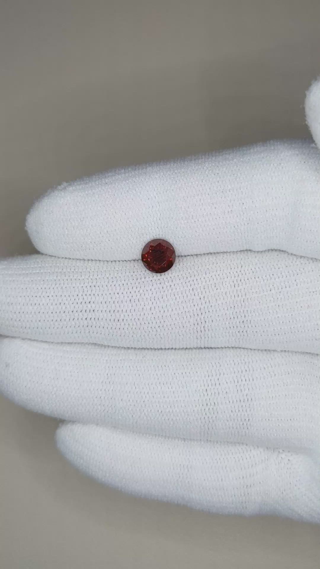 1.20 Ct. Garnet from Ceylon (Sri Lanka) Size Video