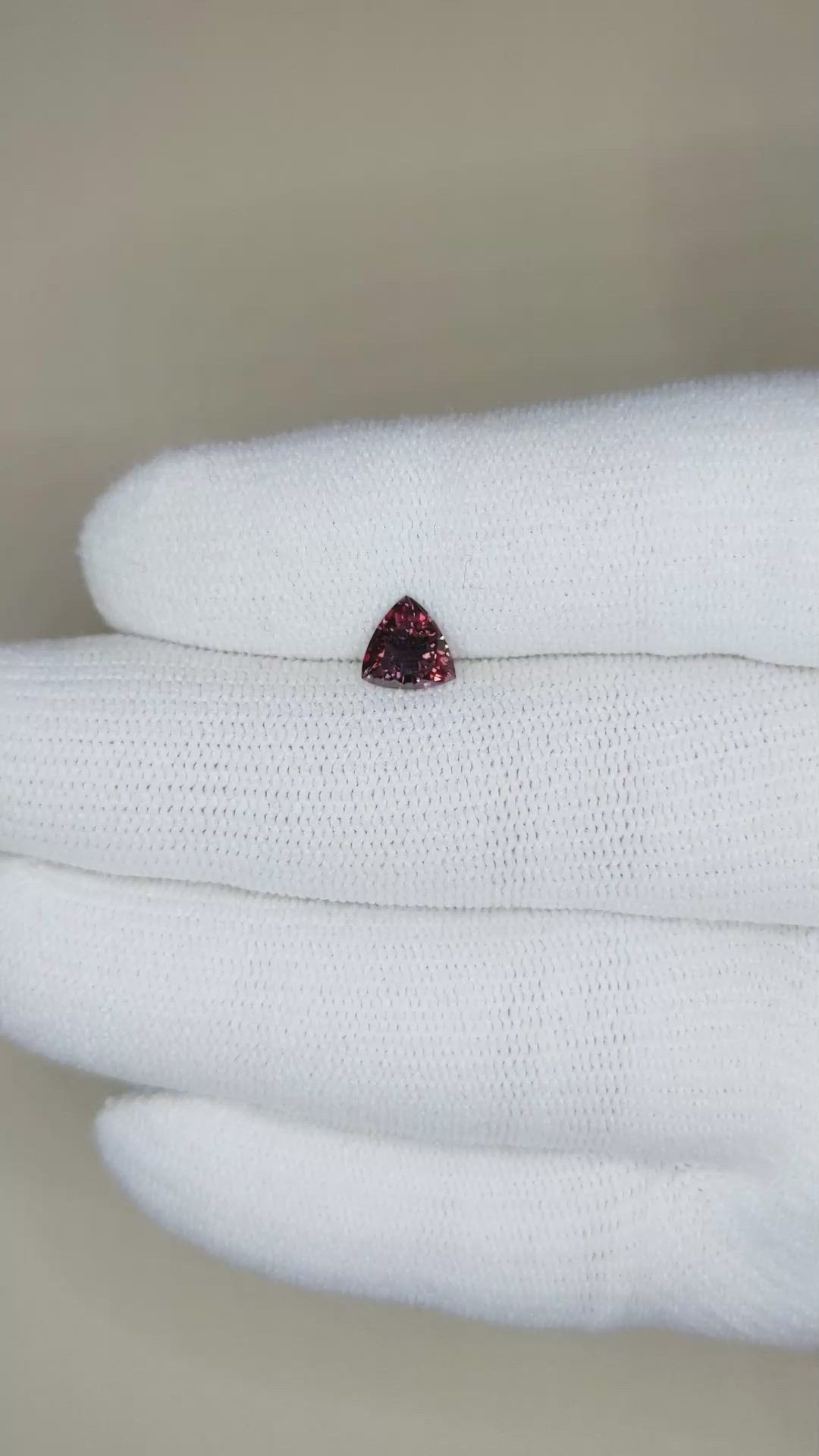 1.02 Ct. Garnet from Ceylon (Sri Lanka) Size Video