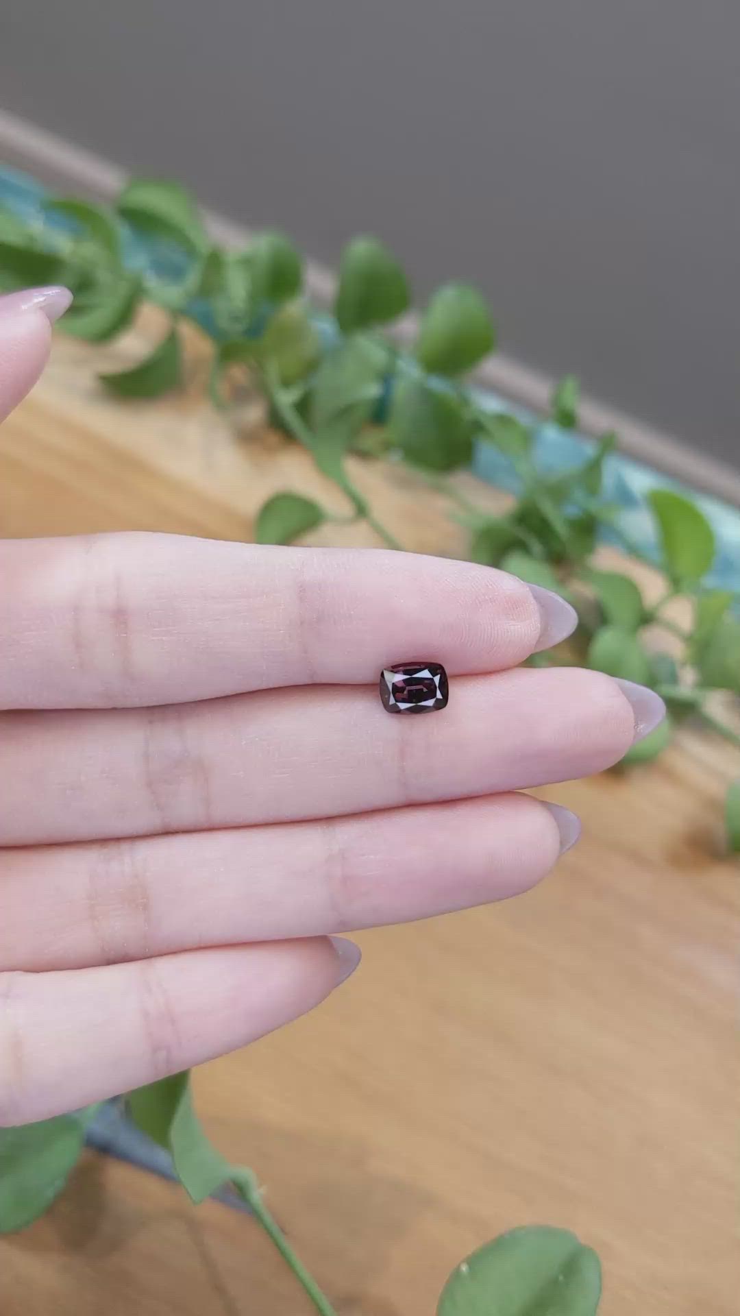1.64 Ct. Garnet from Ceylon (Sri Lanka) Size Video