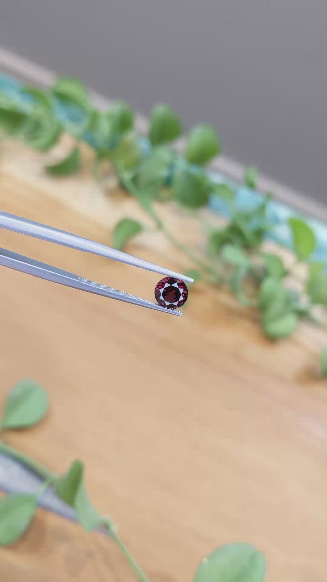 1.31 Ct. Rhodolite Garnet from Ceylon (Sri Lanka) Size Video
