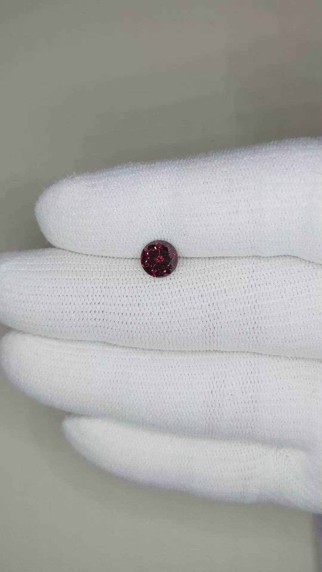 1.31 Ct. Rhodolite Garnet from Ceylon (Sri Lanka) Size Video