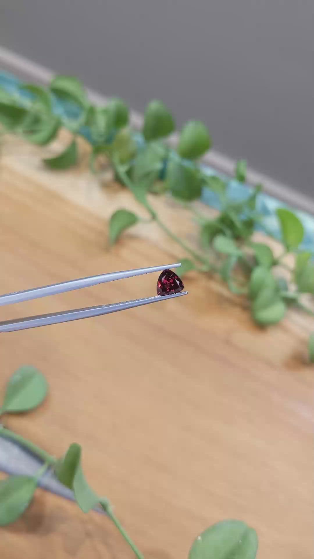 0.95 Ct. Garnet from Ceylon (Sri Lanka) Size Video