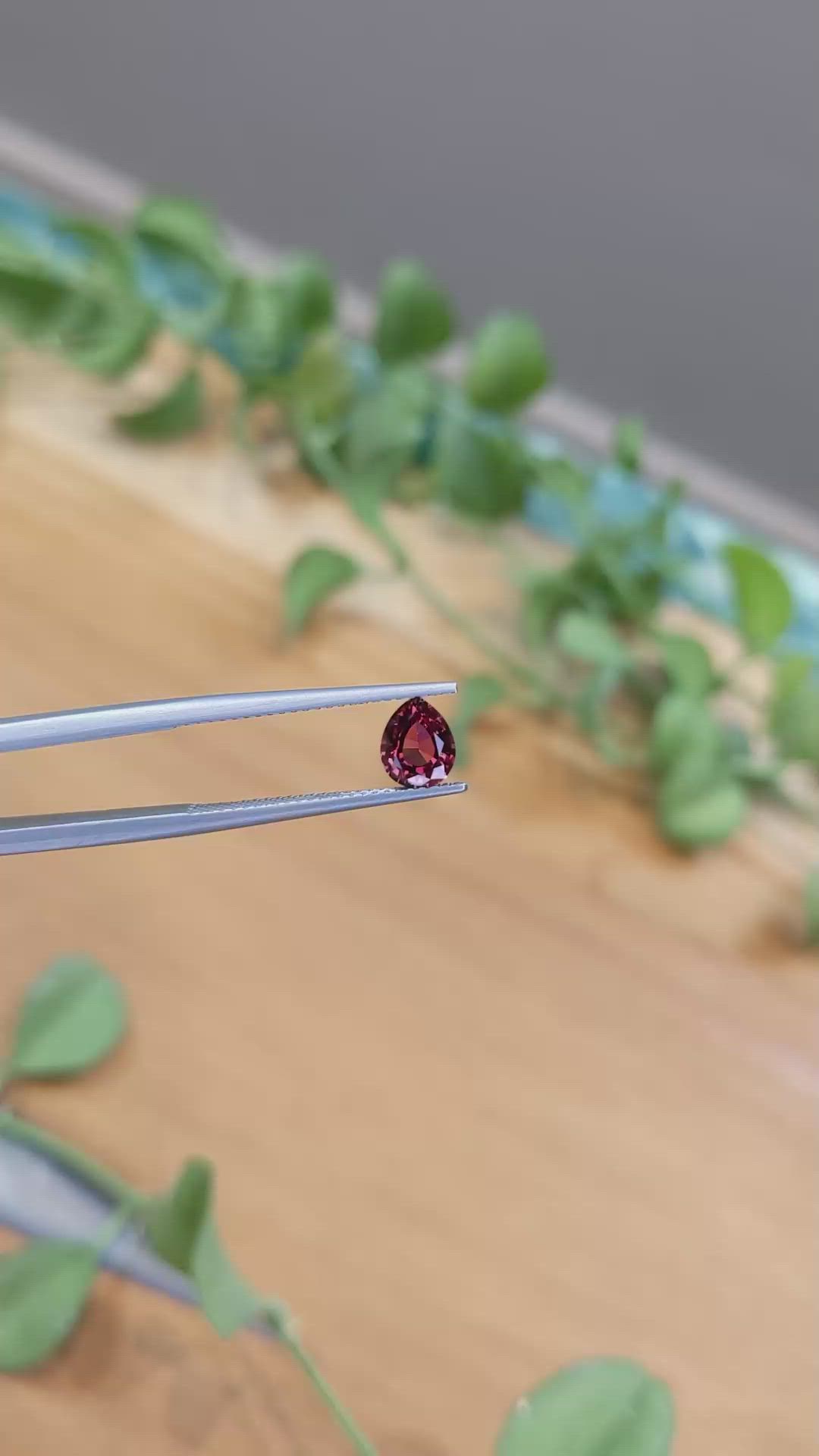 1.03 Ct. Garnet from Ceylon (Sri Lanka) Size Video