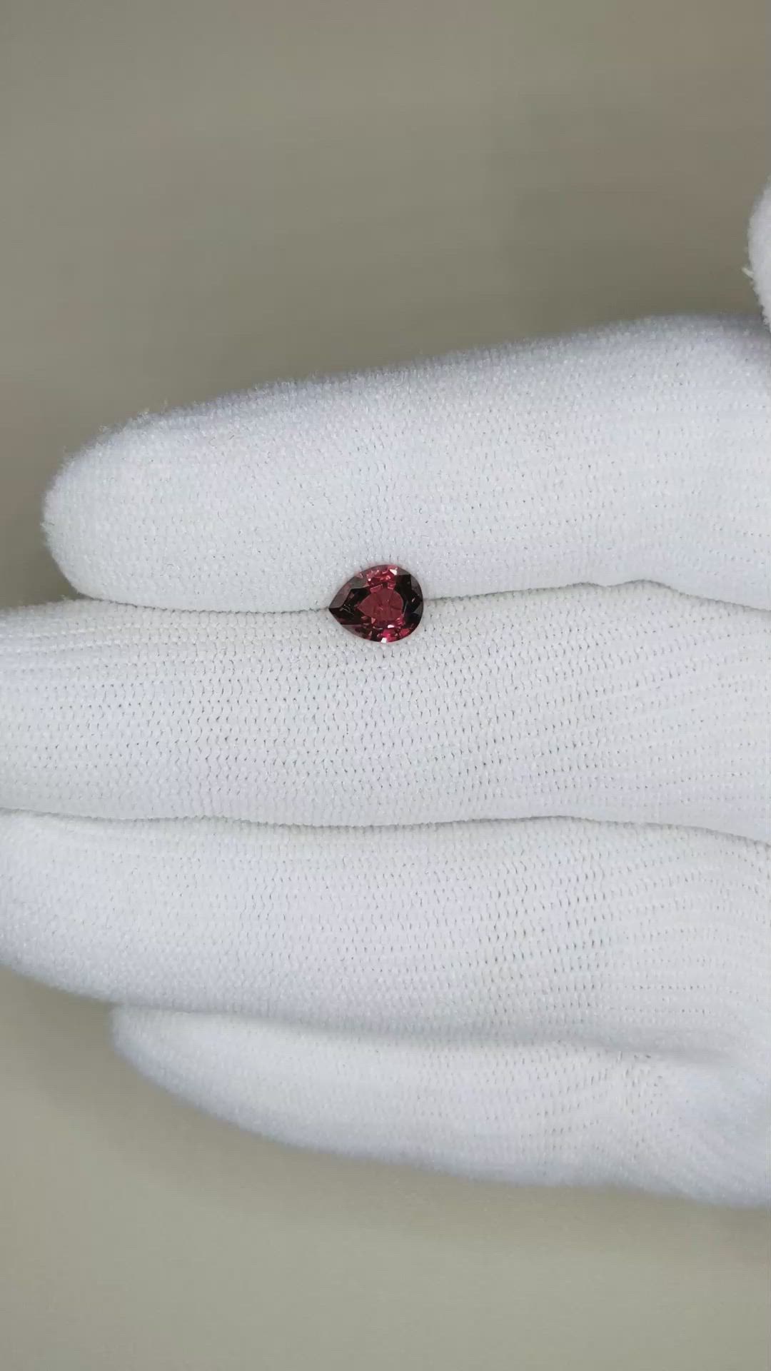 1.03 Ct. Garnet from Ceylon (Sri Lanka) Size Video
