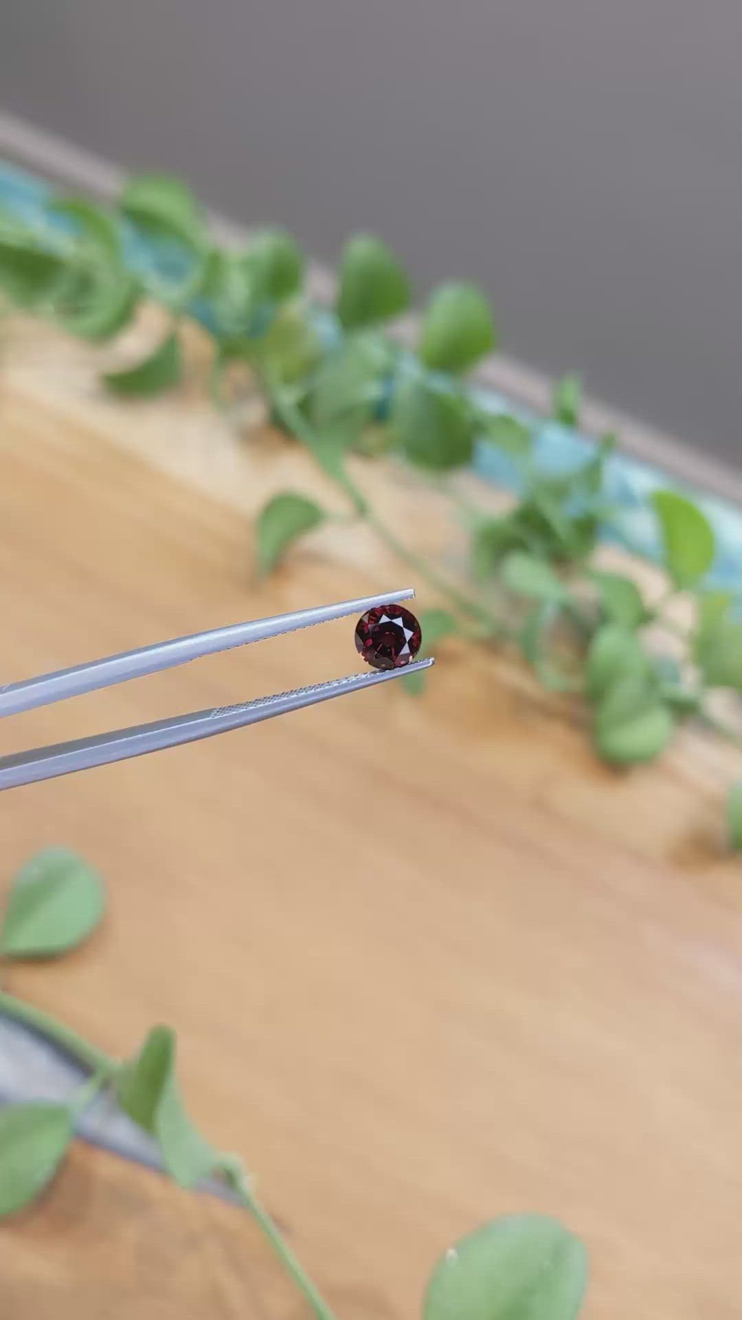1.12 Ct. Garnet from Ceylon (Sri Lanka) Size Video