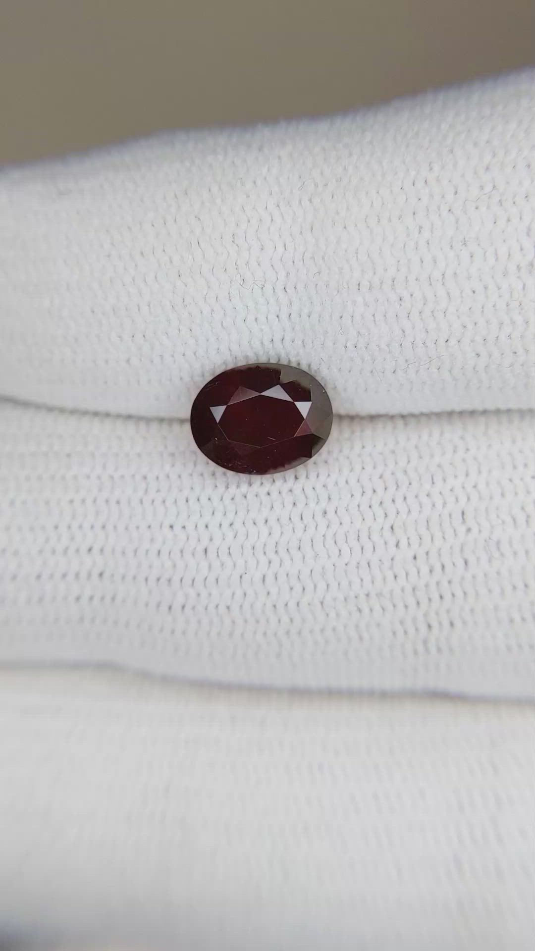 2.18 Ct. Garnet from Ceylon (Sri Lanka) Size Video