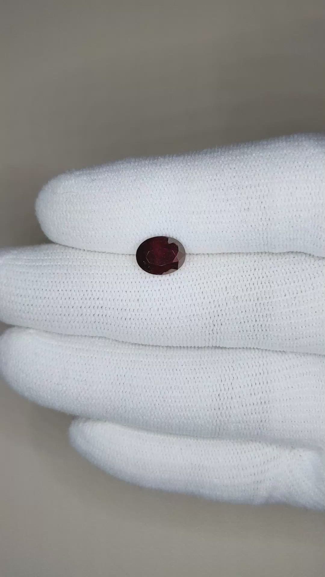 2.18 Ct. Garnet from Ceylon (Sri Lanka) Size Video