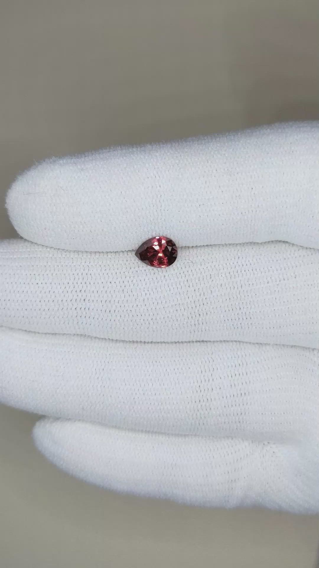 0.72 Ct. Garnet from Ceylon (Sri Lanka) Size Video