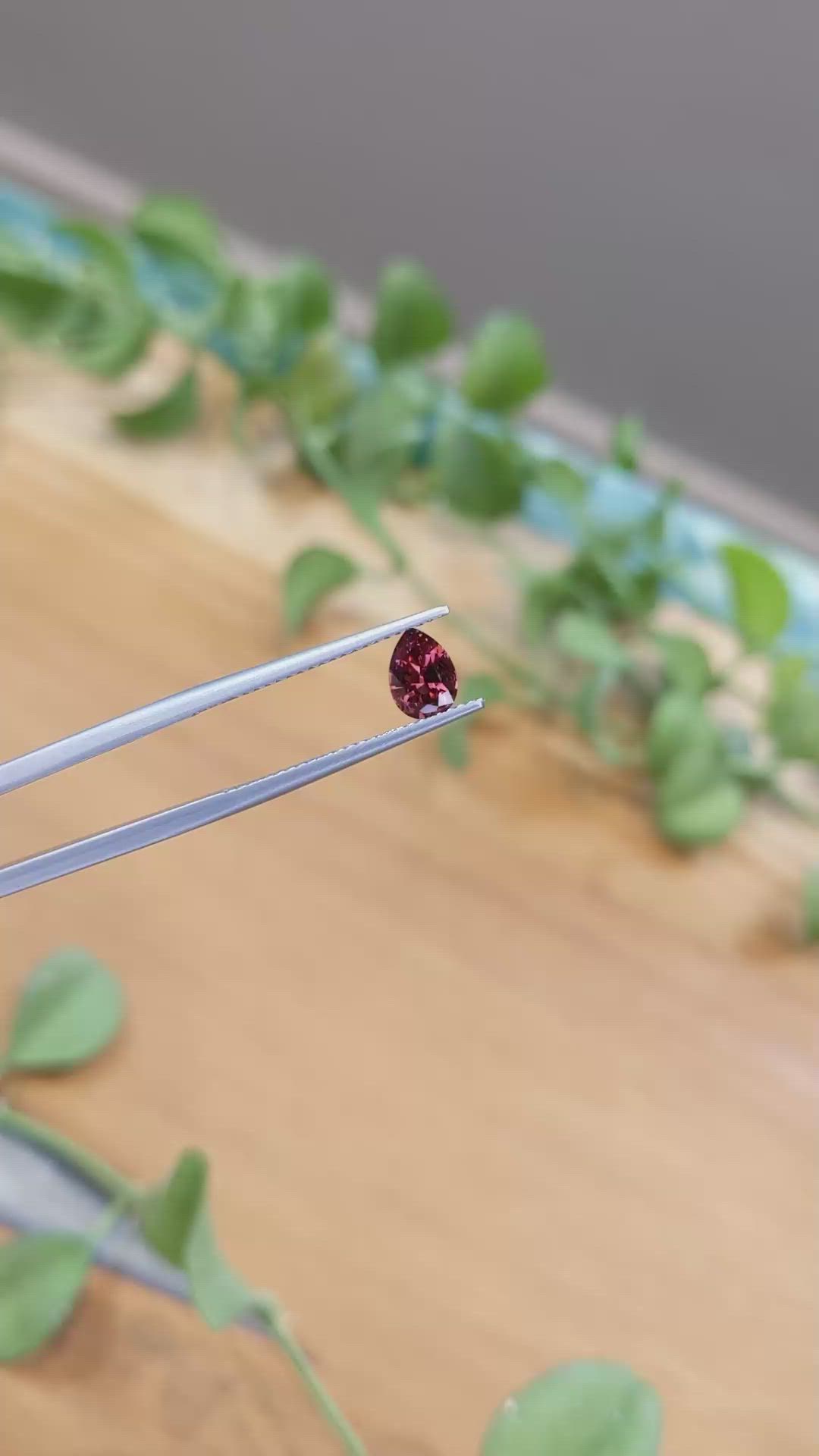 0.72 Ct. Garnet from Ceylon (Sri Lanka) Size Video