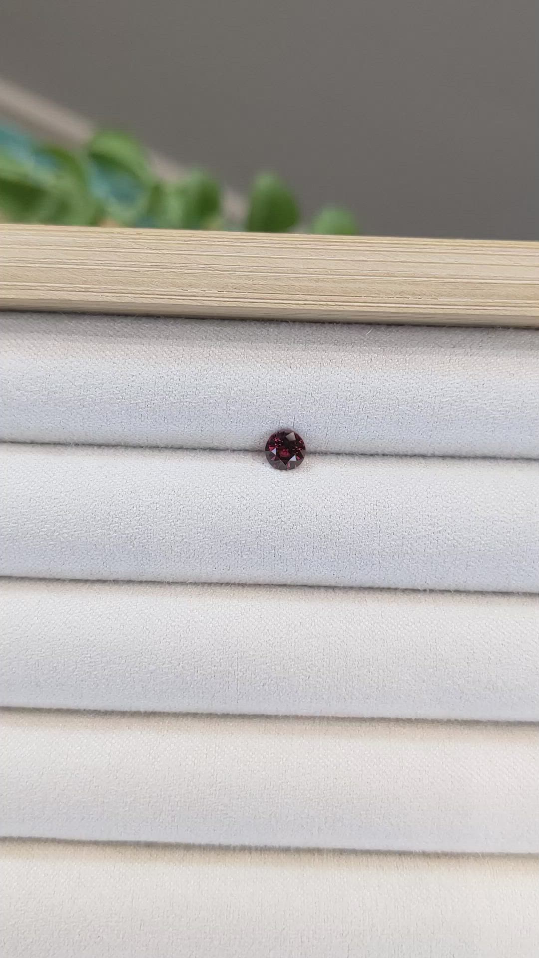 0.74 Ct. Garnet from Ceylon (Sri Lanka) Size Video