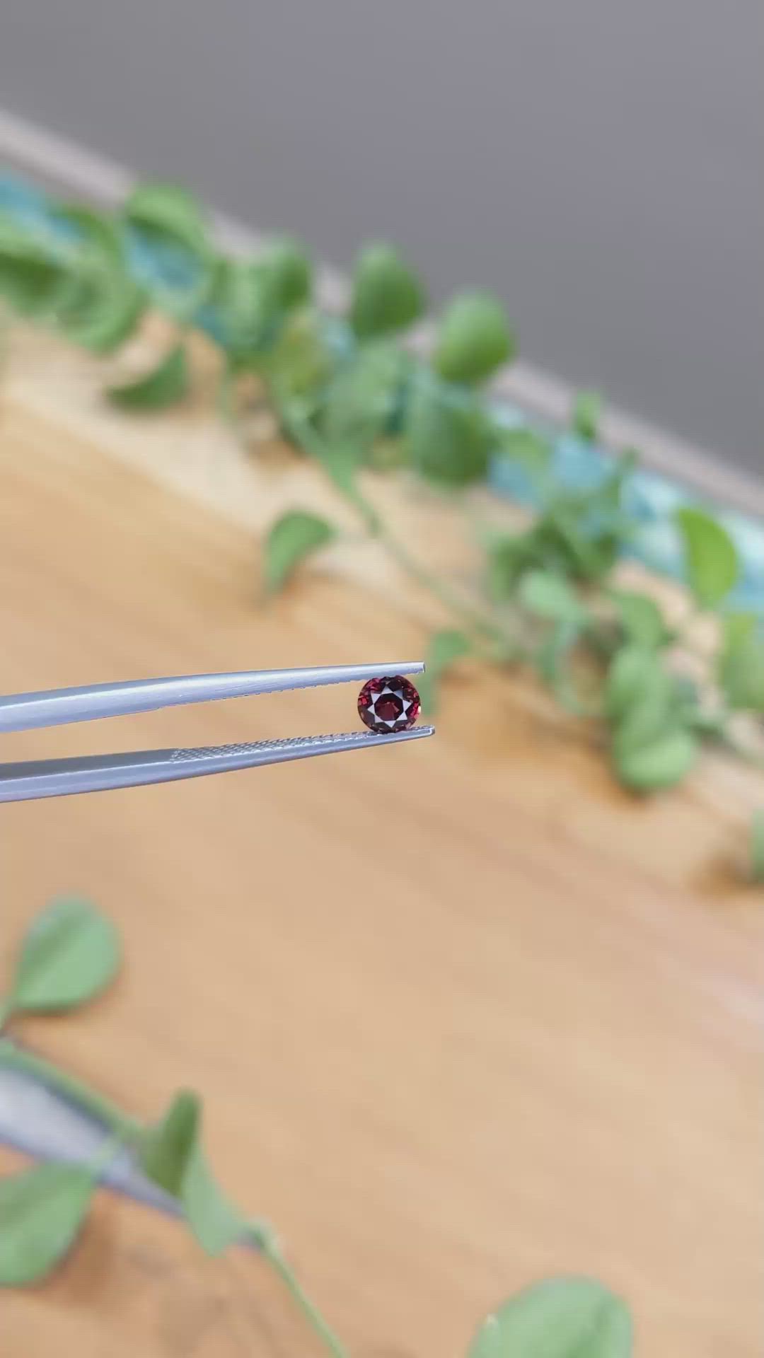 0.74 Ct. Garnet from Ceylon (Sri Lanka) Size Video