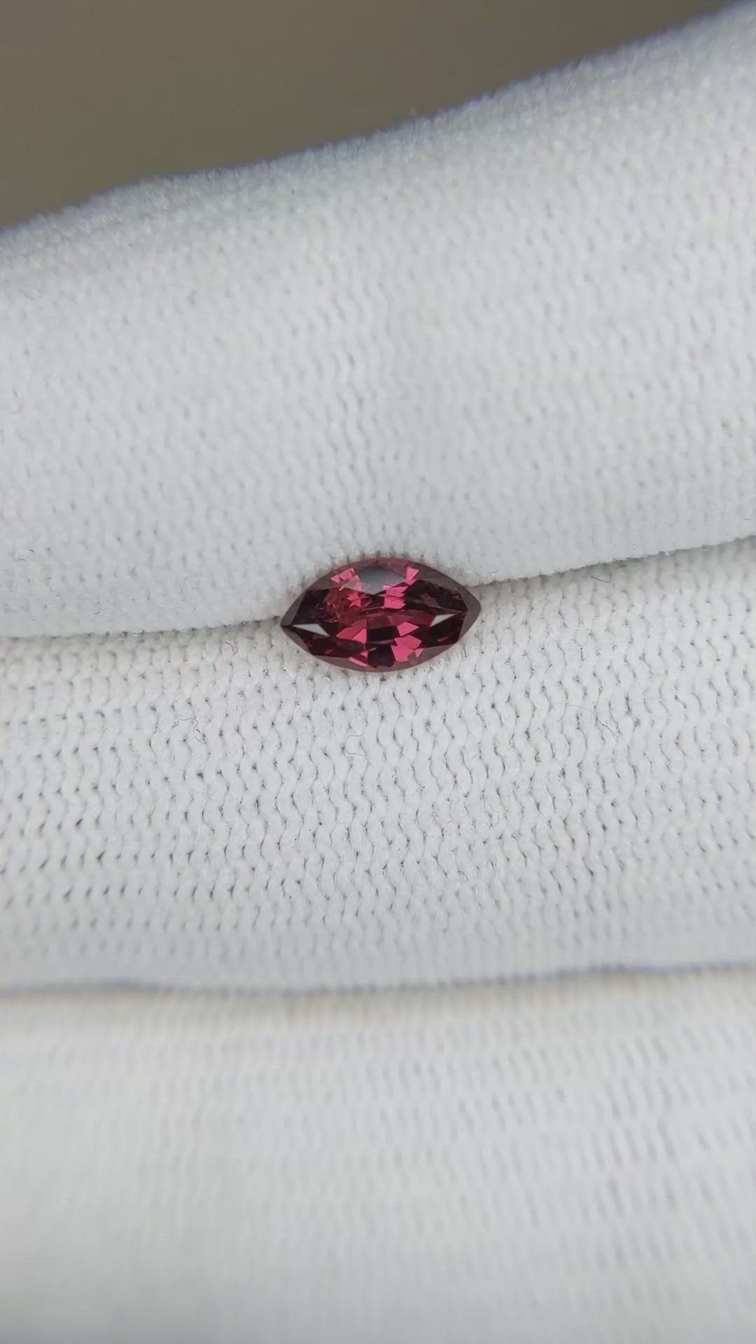 0.74 Ct. Garnet from Ceylon (Sri Lanka) Size Video