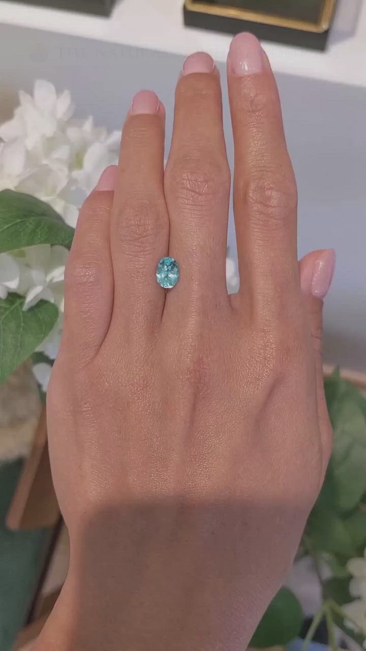 1.25 Ct. Paraiba Tourmaline from Mozambique Size Video