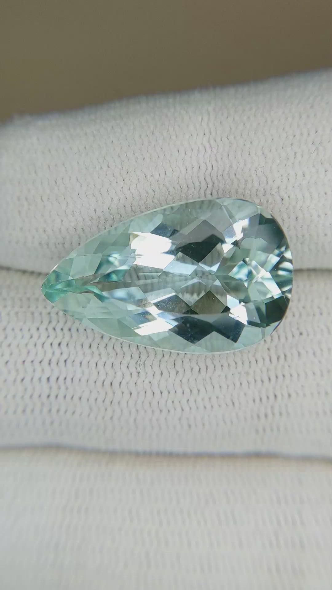 12.22 Ct. Aquamarine from Brazil Size Video