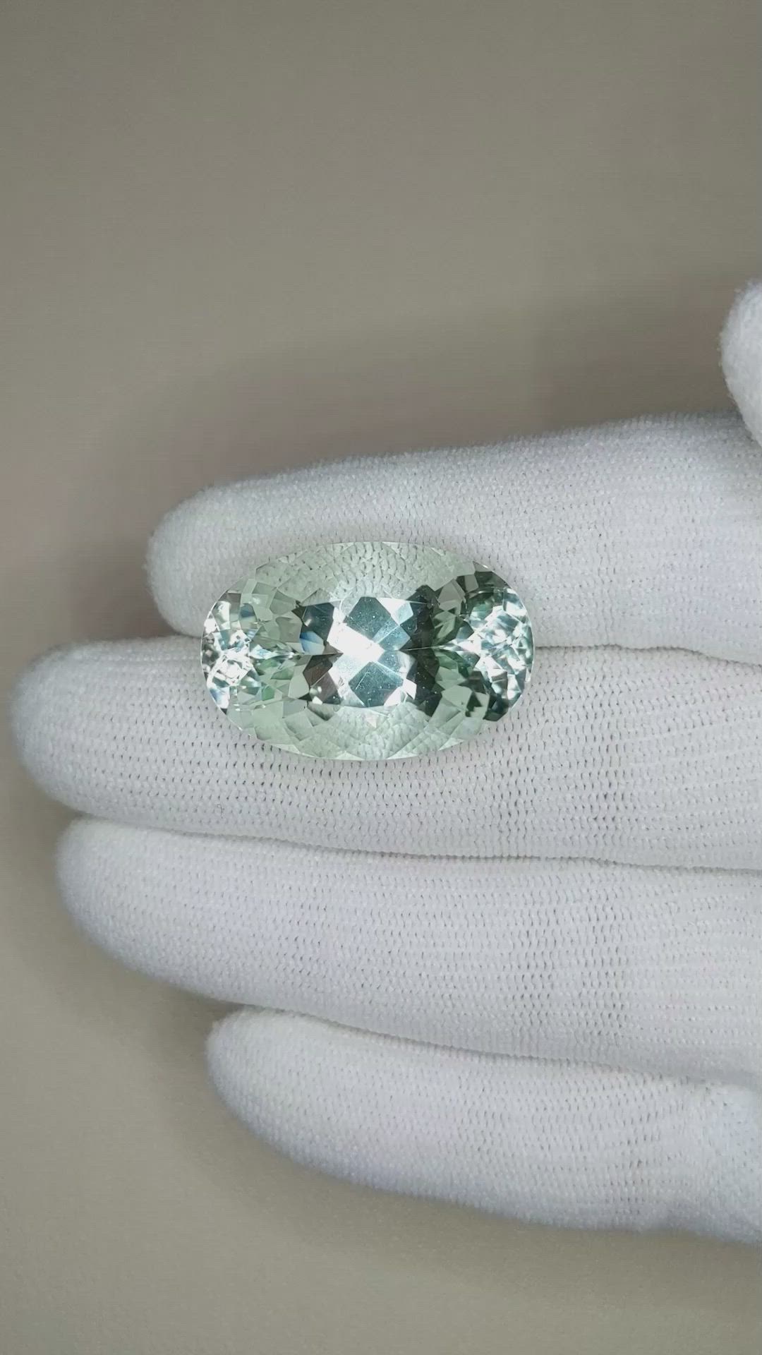 26.97 Ct. Aquamarine from Brazil Size Video