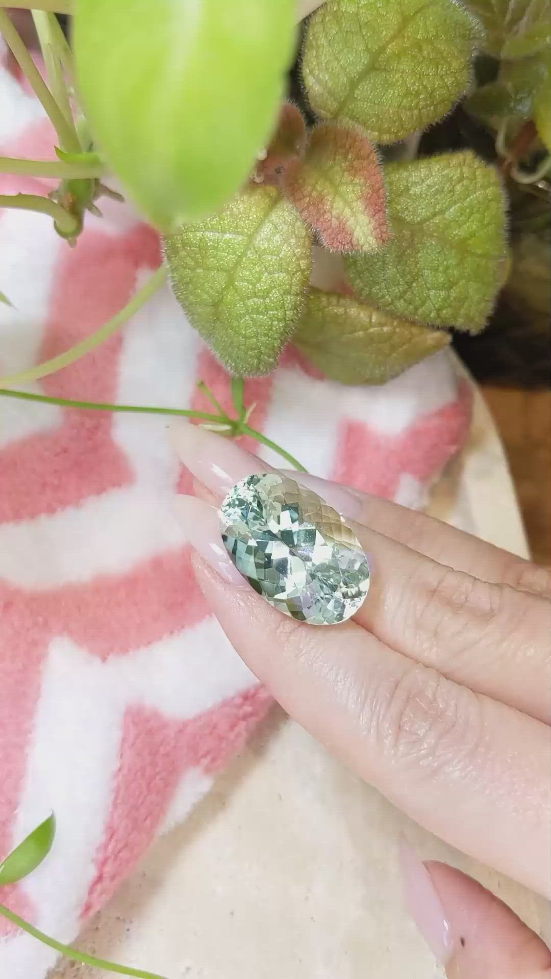26.97 Ct. Aquamarine from Brazil Size Video
