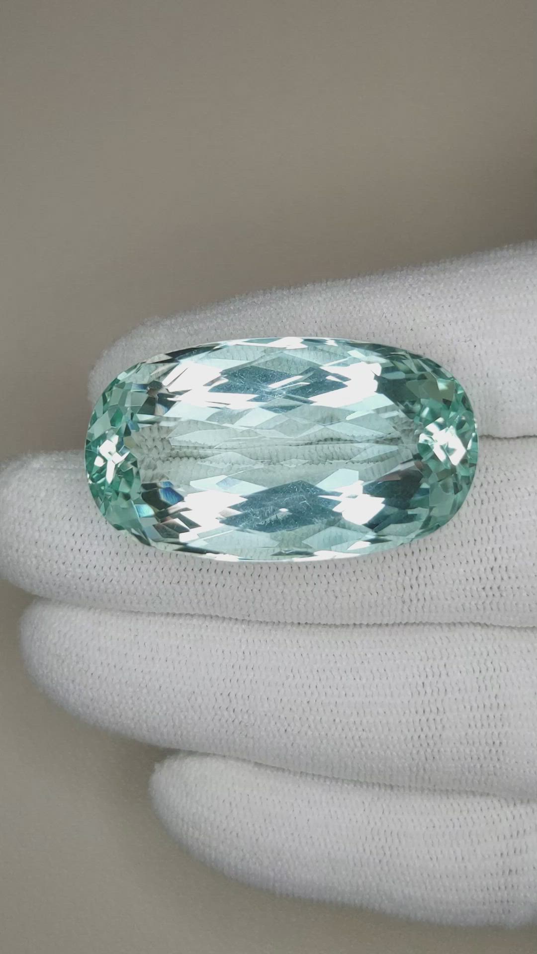 64.42 Ct. Aquamarine from Brazil Size Video
