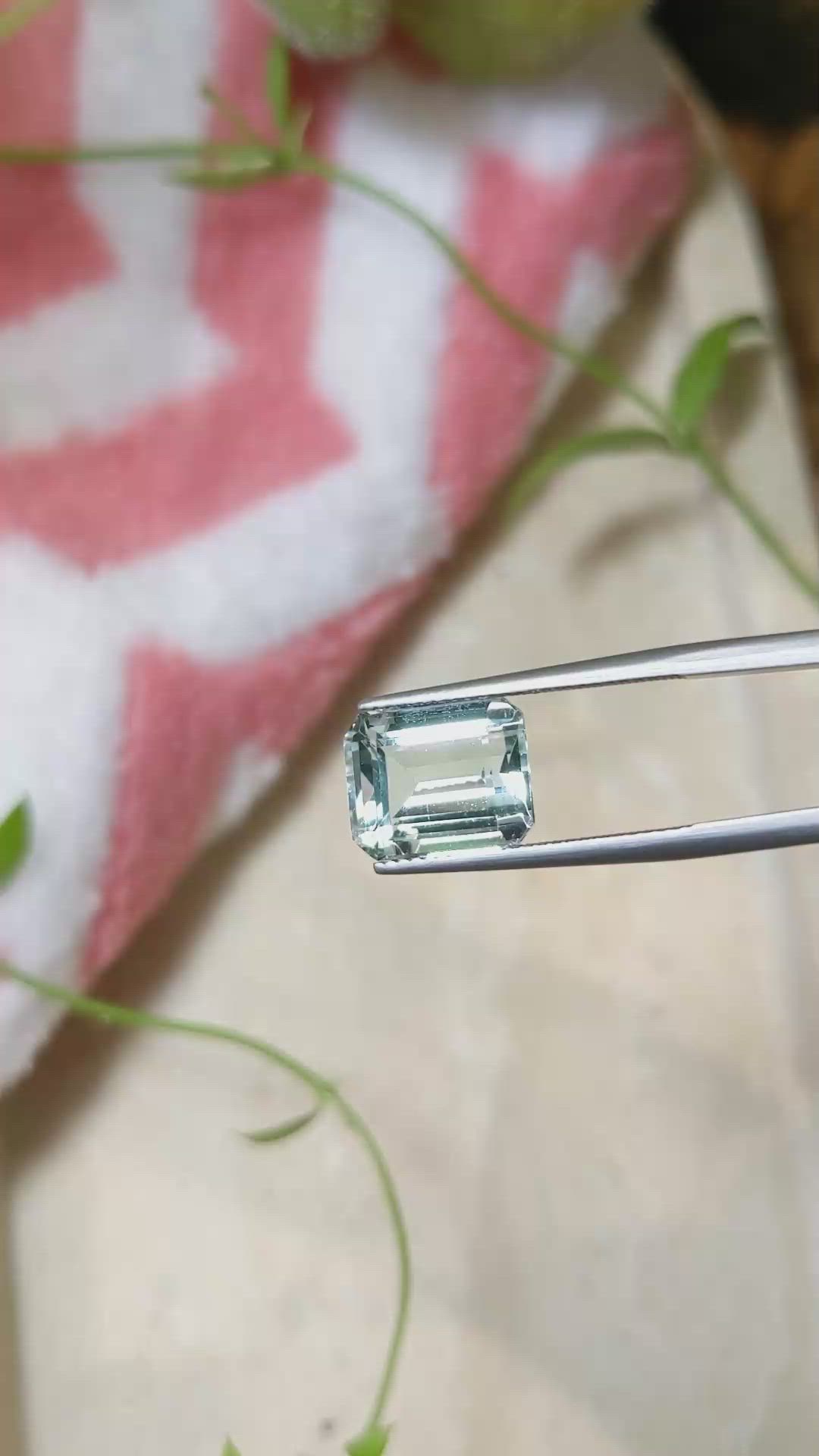 5.80 Ct. Aquamarine from Brazil Size Video