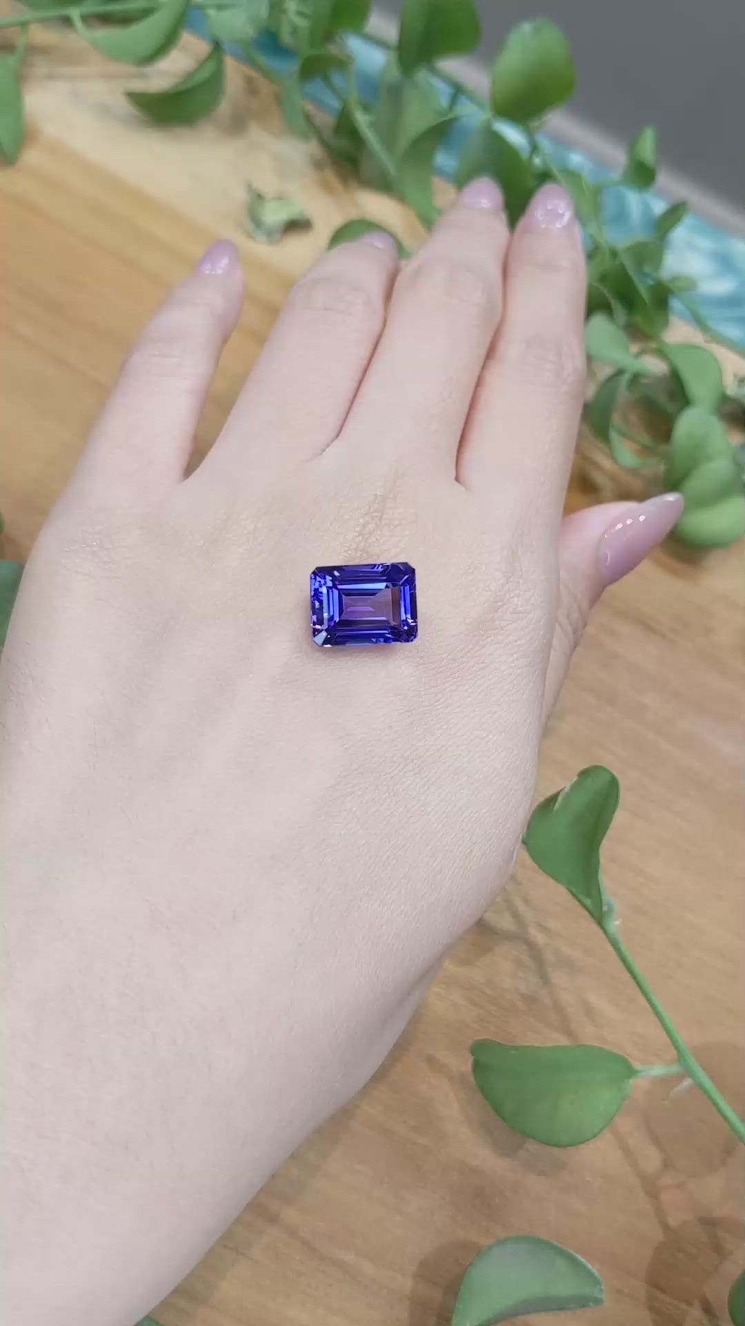9.18 Ct. Tanzanite from Tanzania Size Video