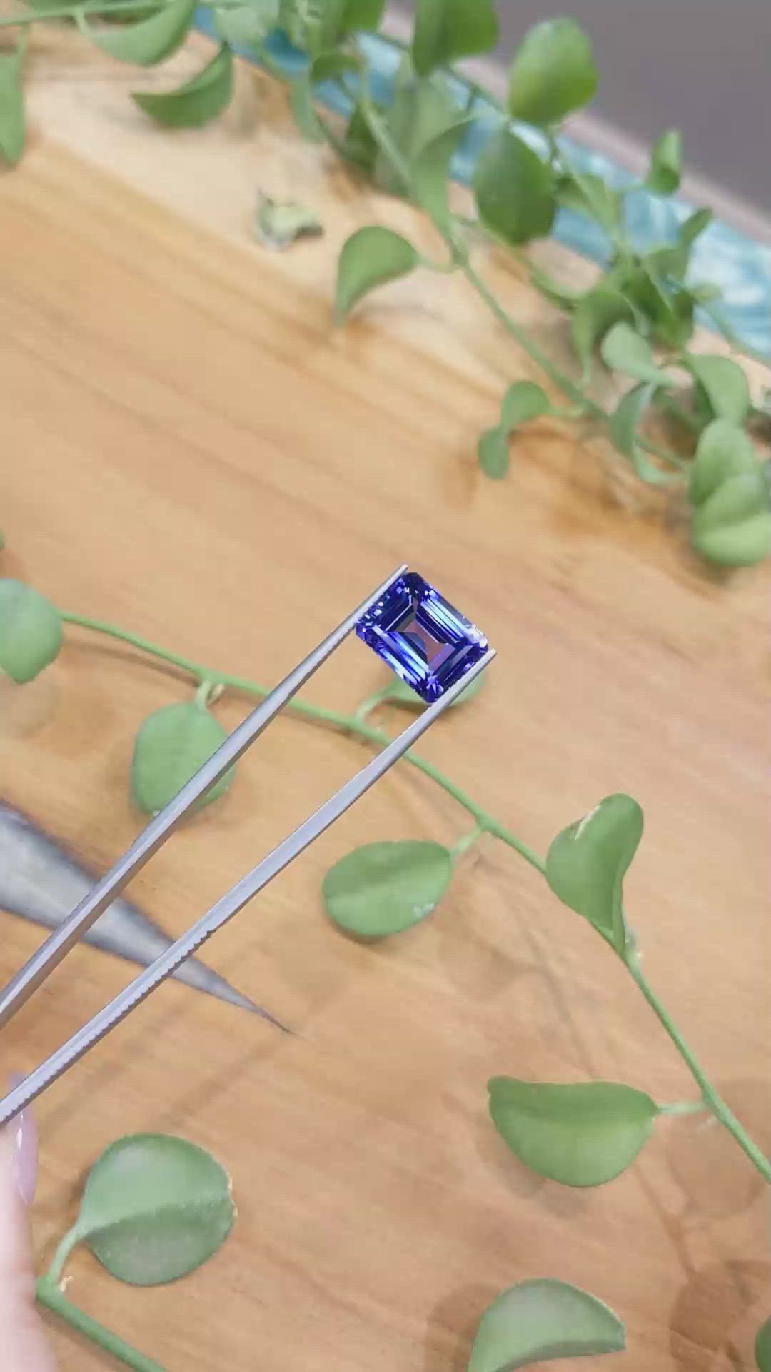 9.18 Ct. Tanzanite from Tanzania Size Video