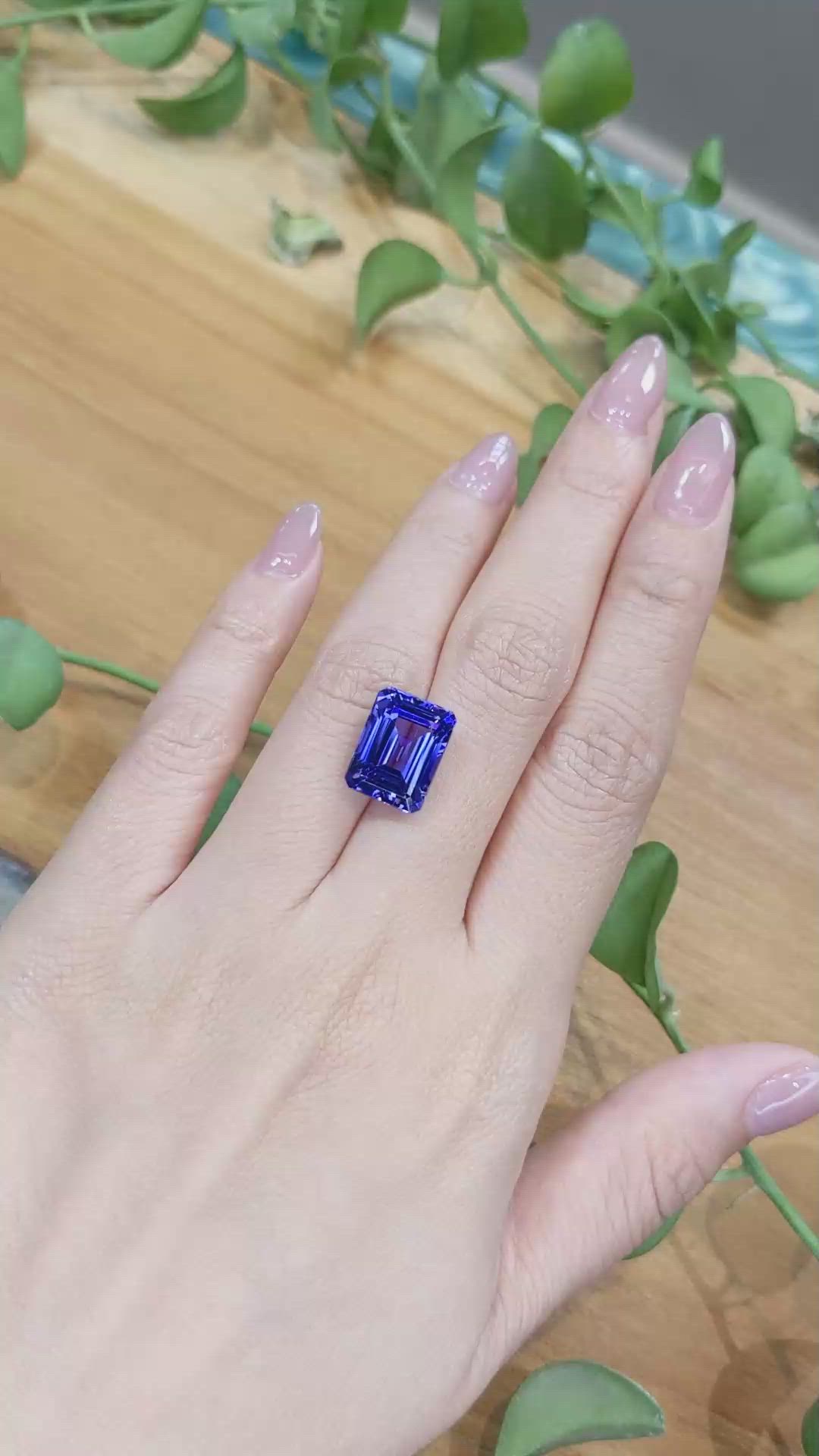 9.18 Ct. Tanzanite from Tanzania Size Video