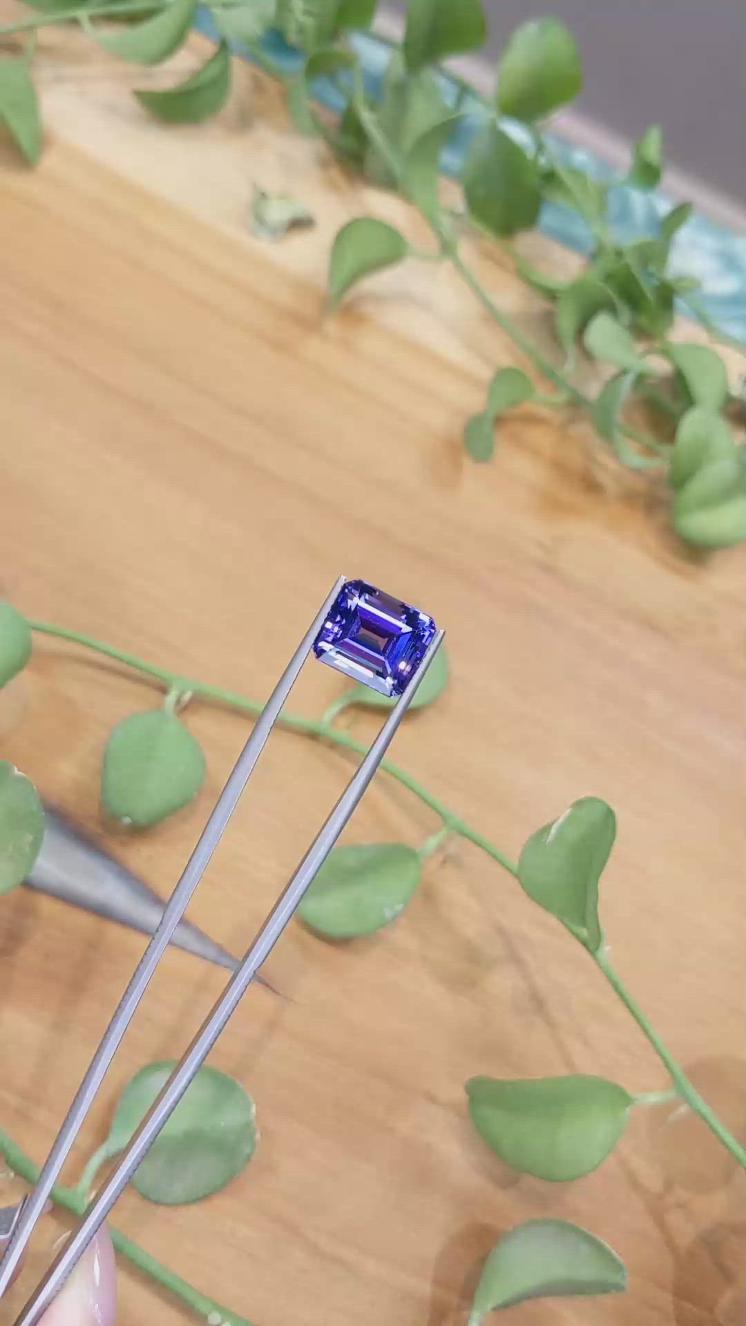 9.29 Ct. Tanzanite from Tanzania Size Video