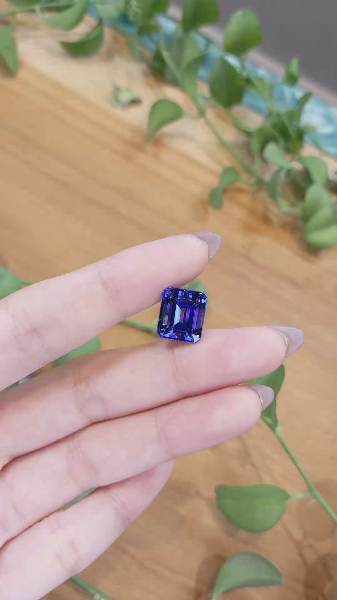 9.29 Ct. Tanzanite from Tanzania Size Video