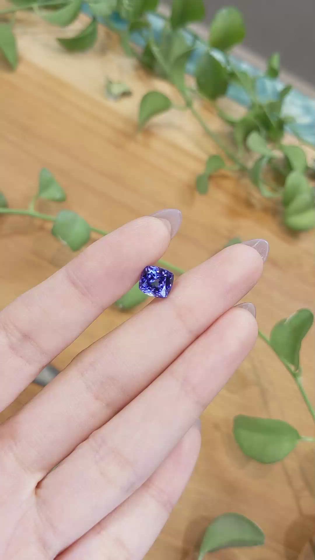 3.35 Ct. Tanzanite from Tanzania Size Video