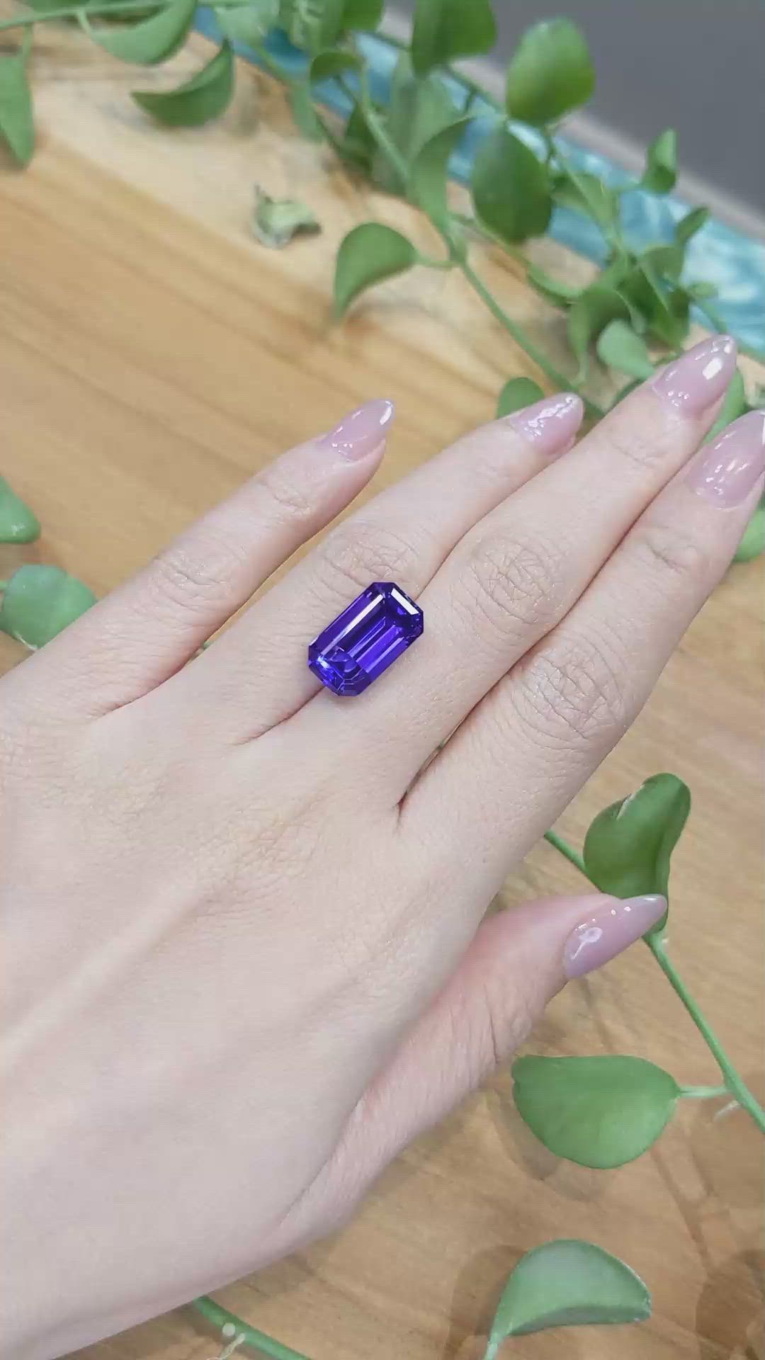 10.20 Ct. Tanzanite from Tanzania Size Video