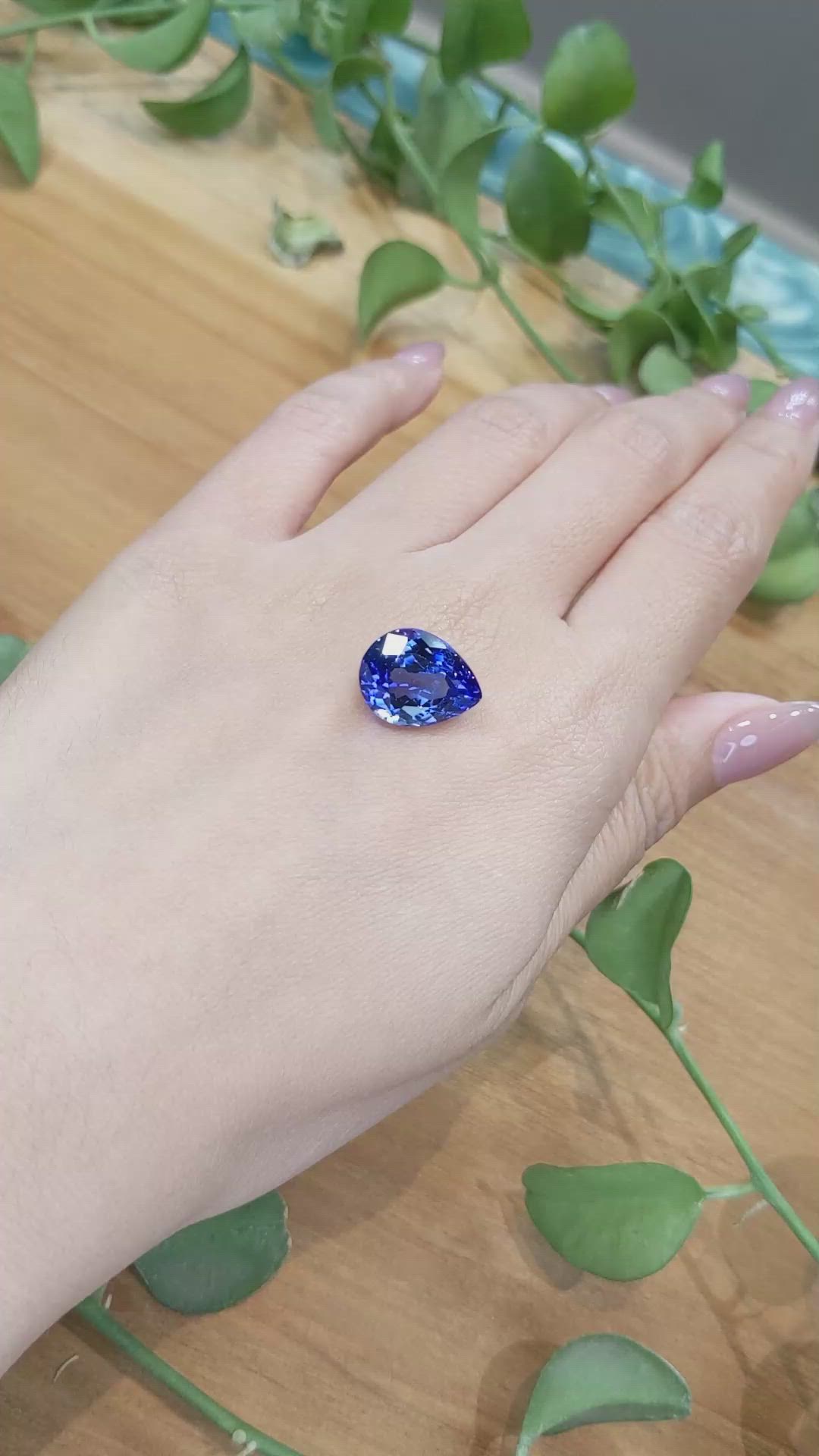 10.27 Ct. Tanzanite from Tanzania Size Video
