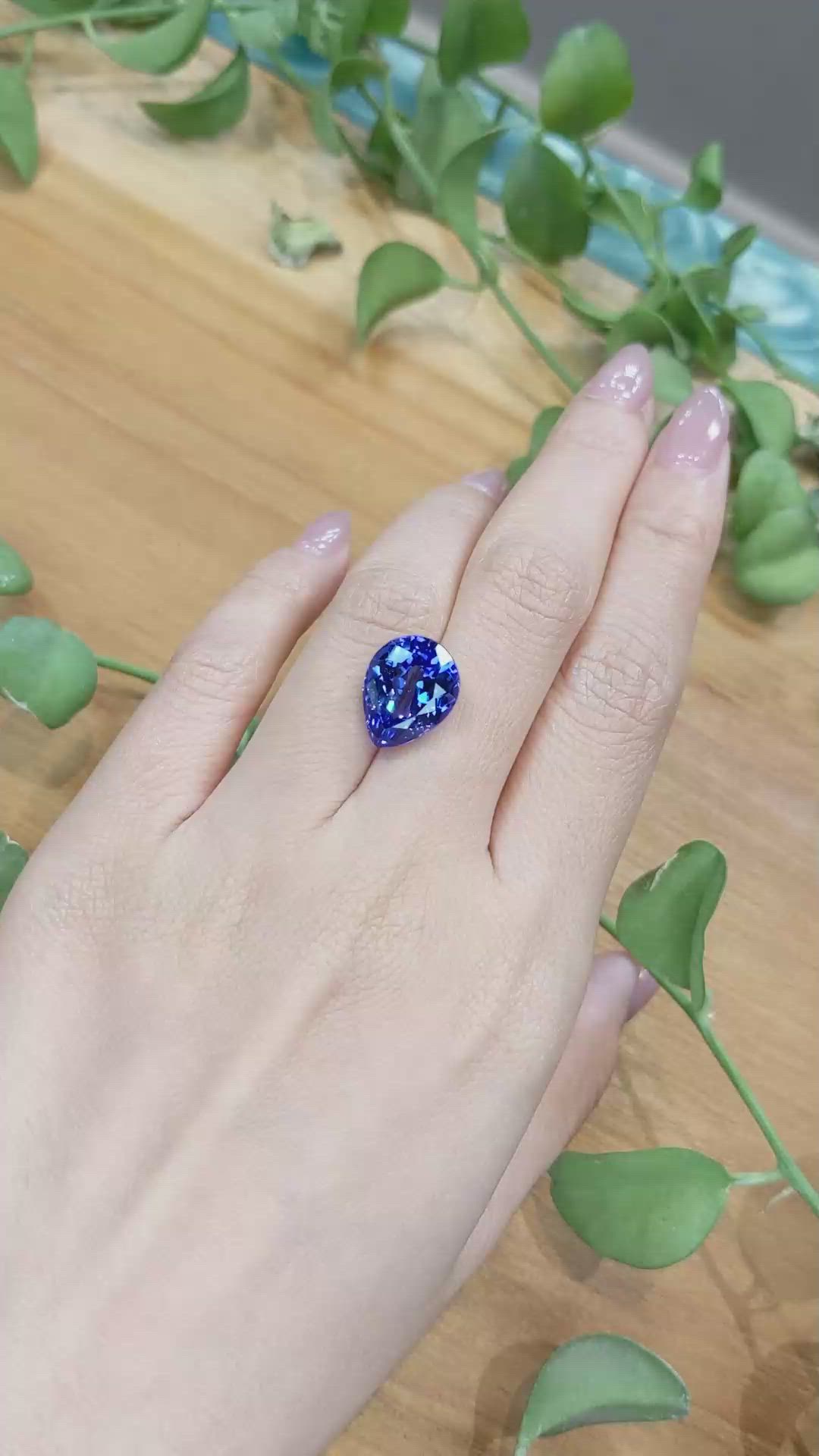 10.27 Ct. Tanzanite from Tanzania Size Video