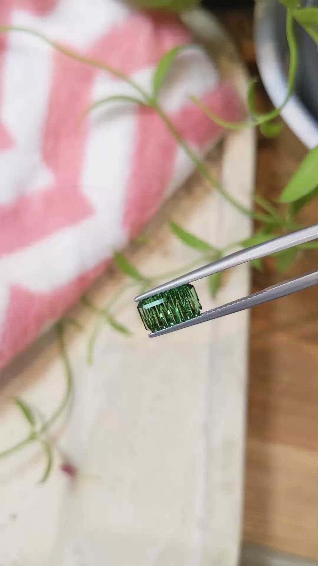 1.72 Ct. Tourmaline from Brazil Size Video