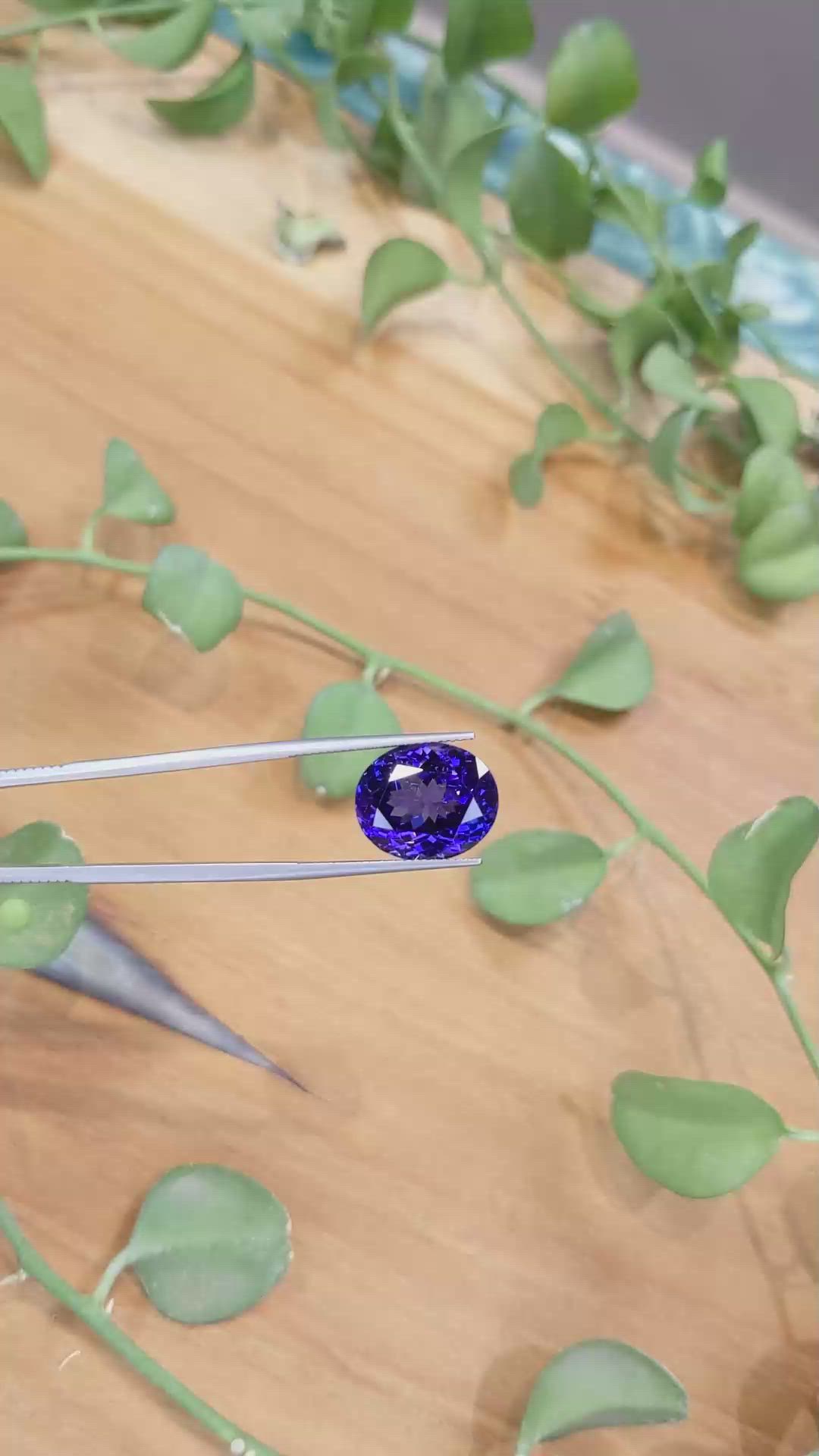 12.61 Ct. Tanzanite from Tanzania Size Video