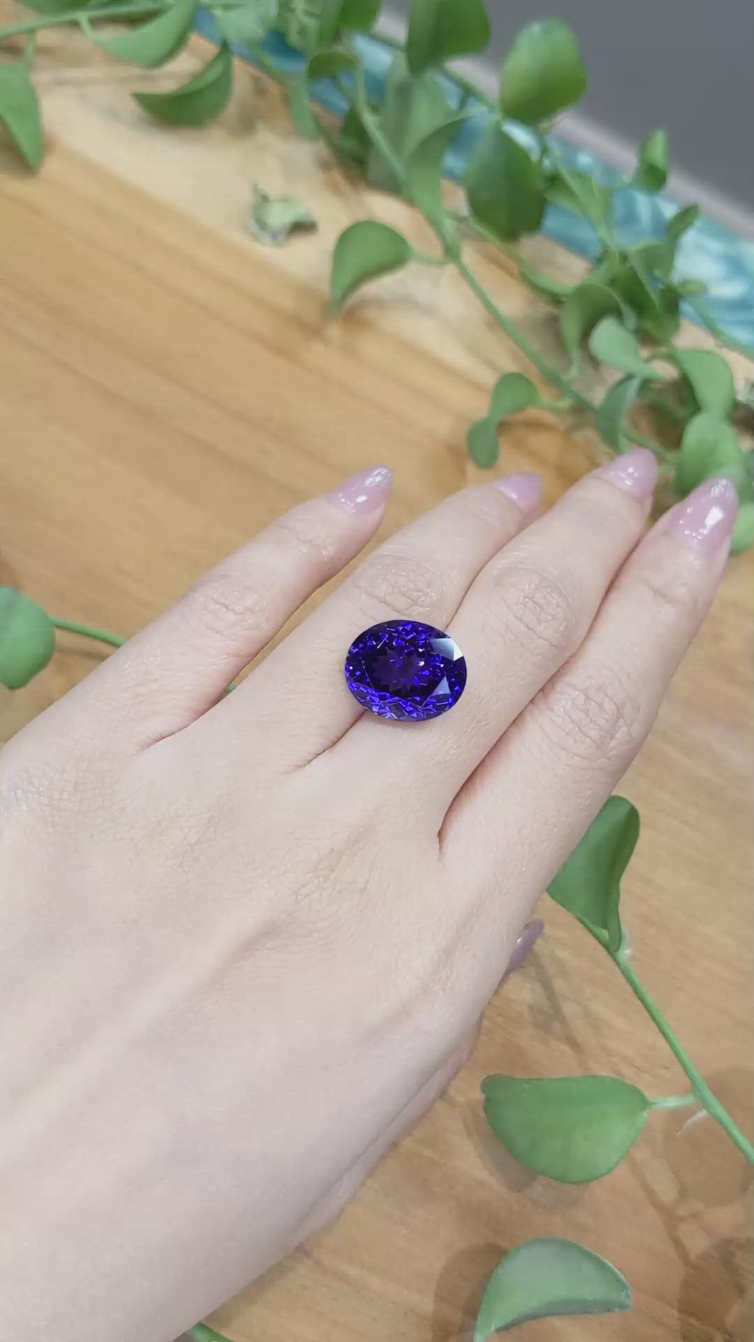 12.61 Ct. Tanzanite from Tanzania Size Video