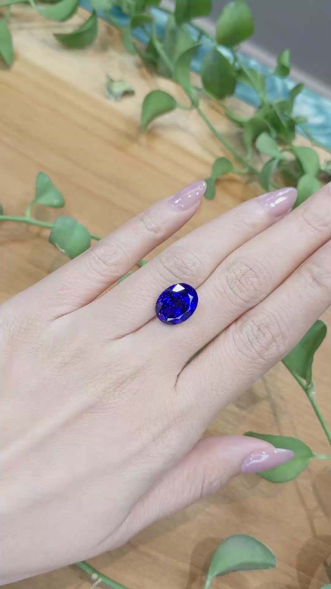 7.38 Ct. Tanzanite from Tanzania Size Video