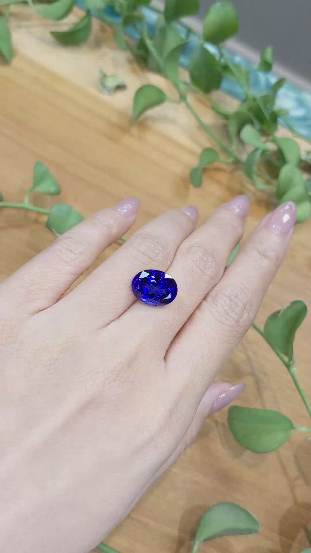 7.38 Ct. Tanzanite from Tanzania Size Video