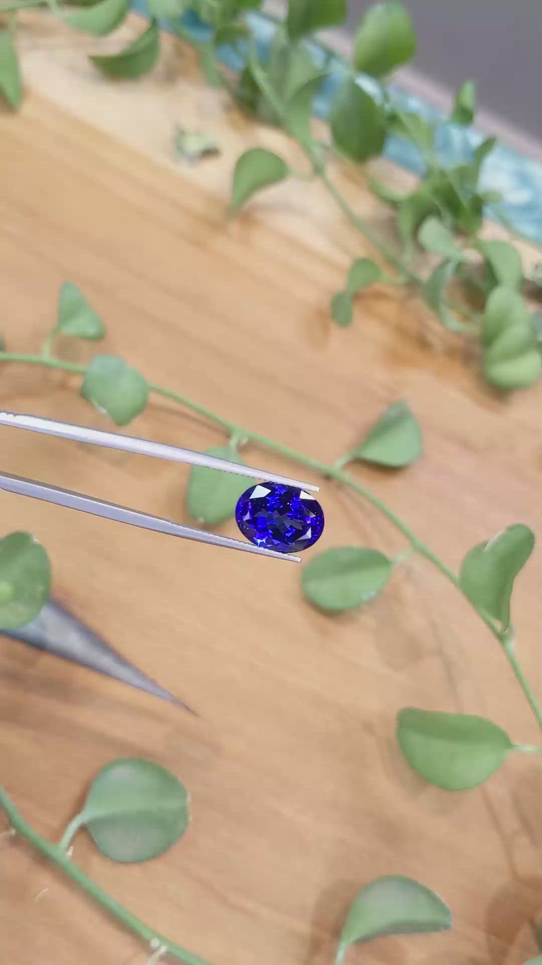 7.38 Ct. Tanzanite from Tanzania Size Video