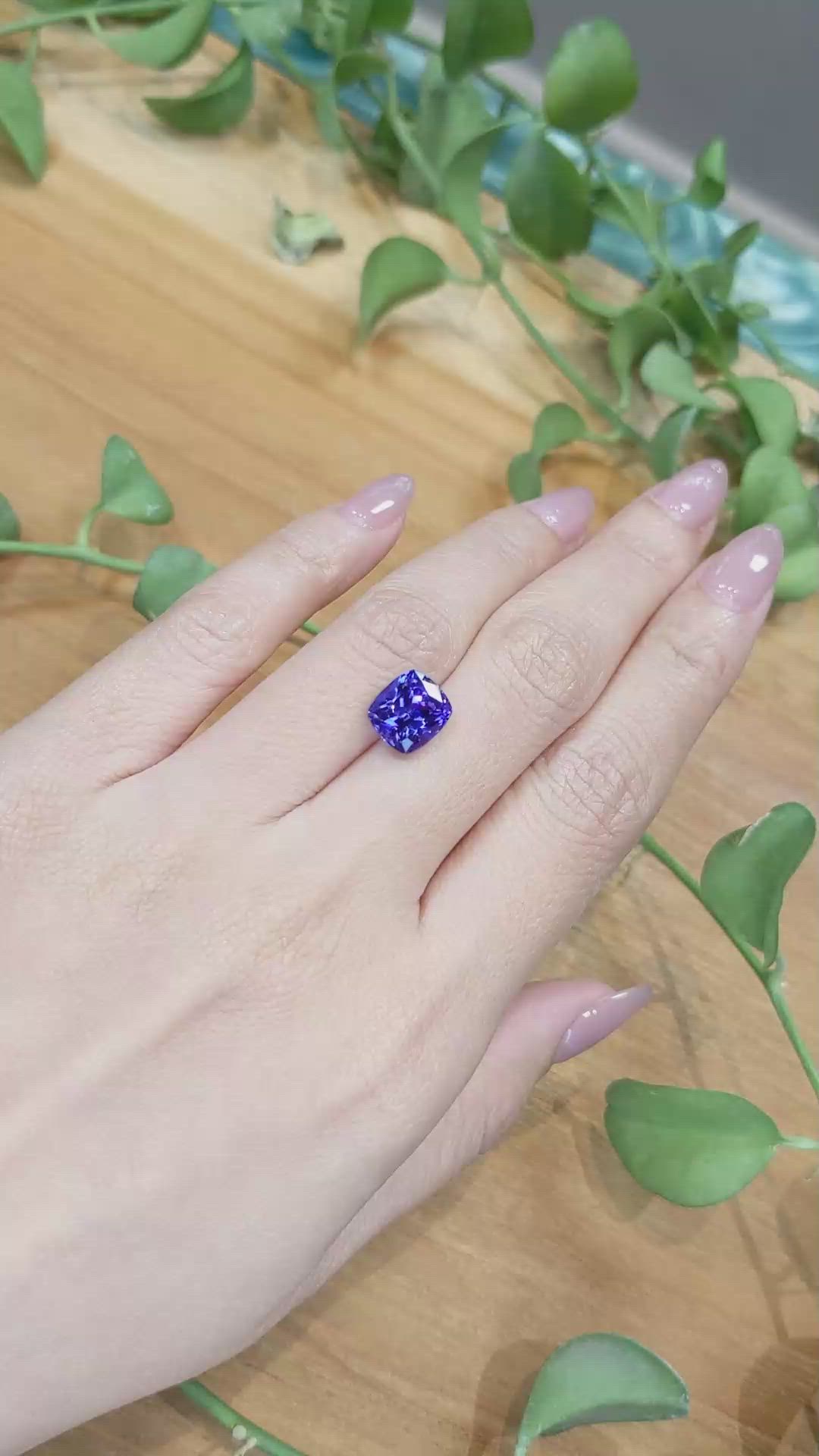 4.02 Ct. Tanzanite from Tanzania Size Video