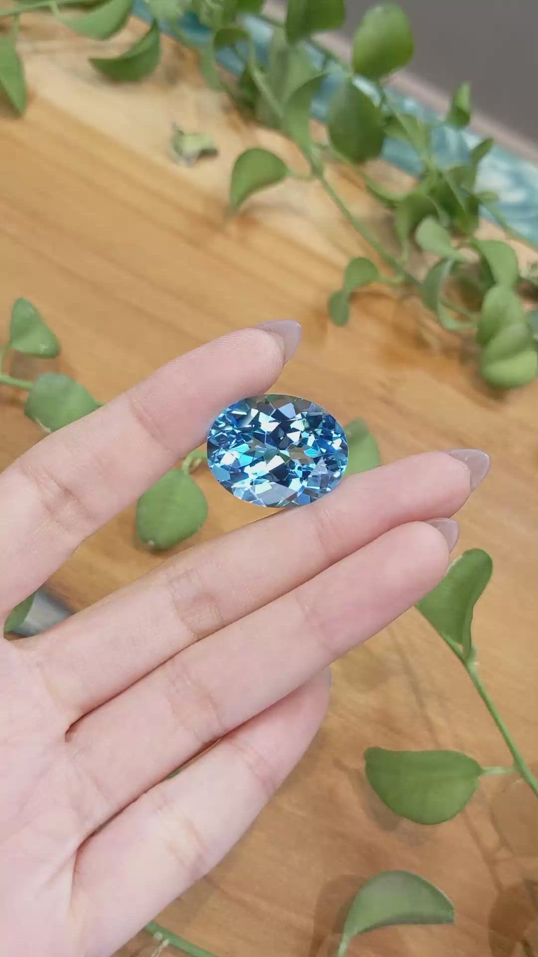 40.24 Ct. Topaz from Brazil Size Video