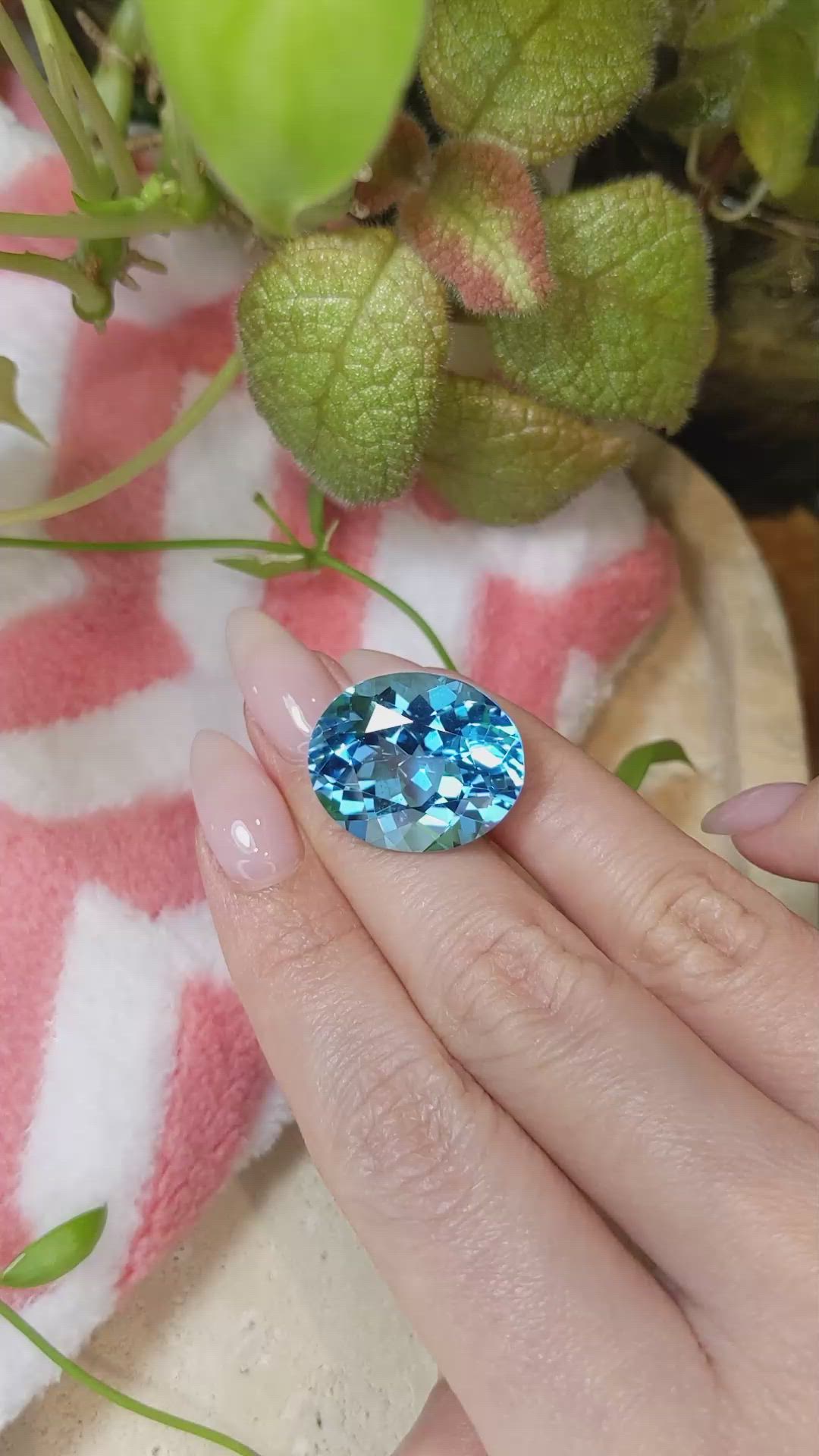 37.15 Ct. Topaz from Brazil Size Video