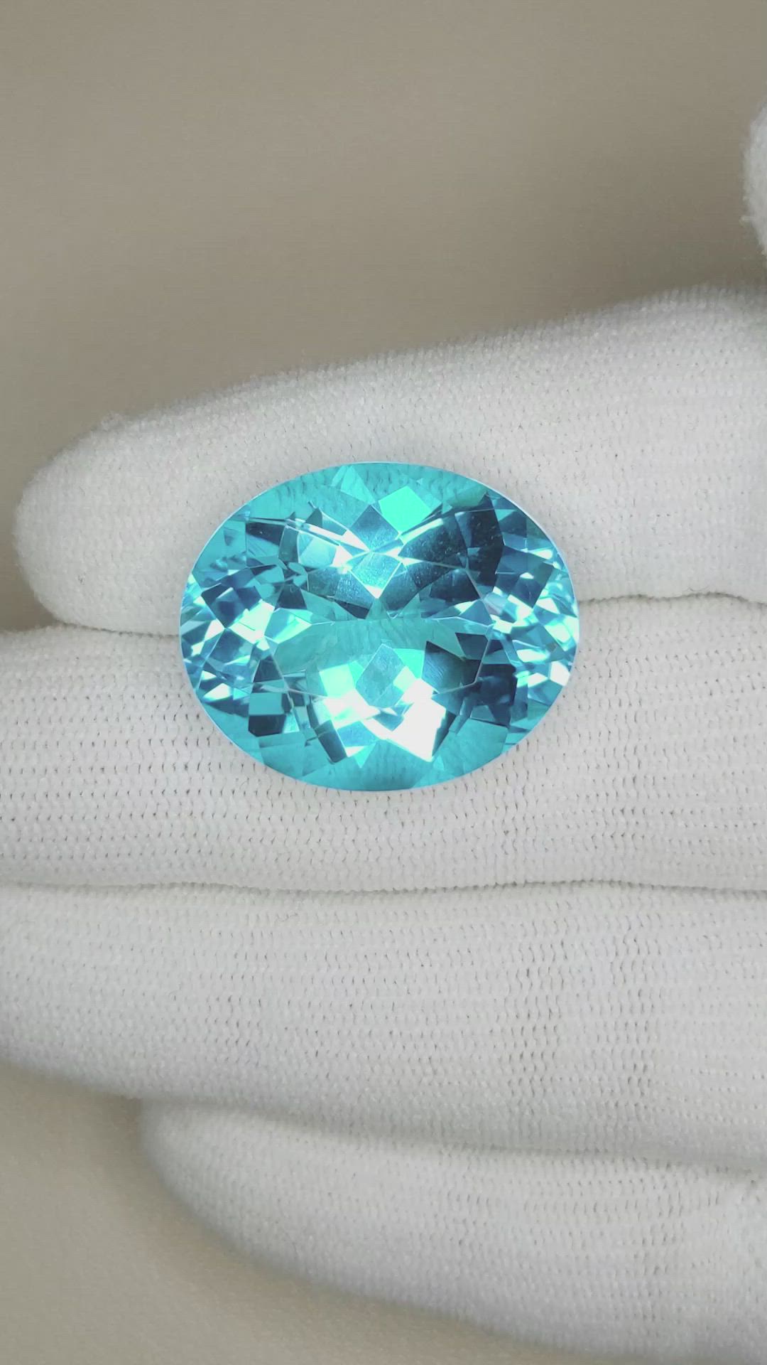 37.15 Ct. Topaz from Brazil Size Video