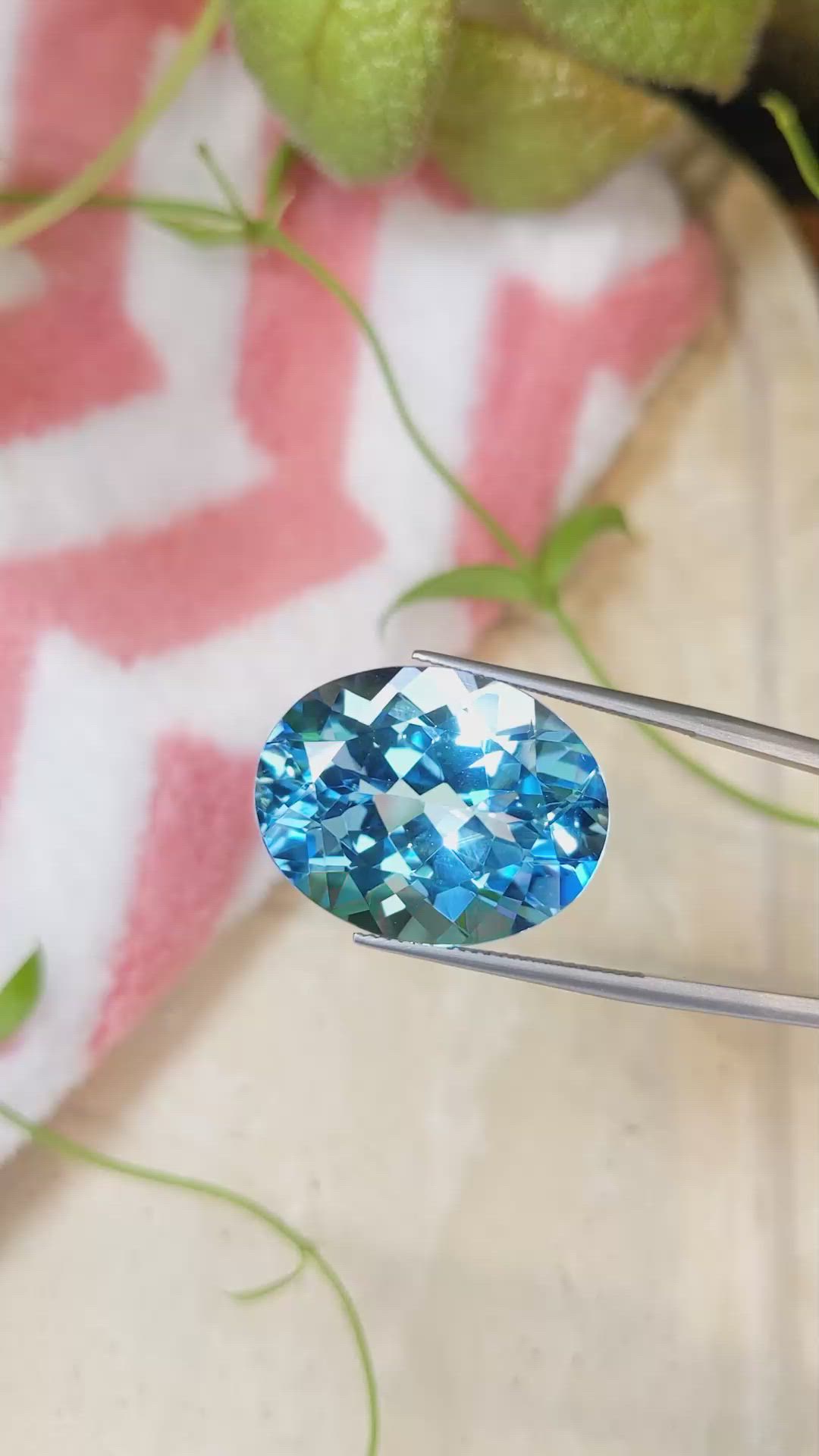 42.74 Ct. Topaz from Brazil Size Video