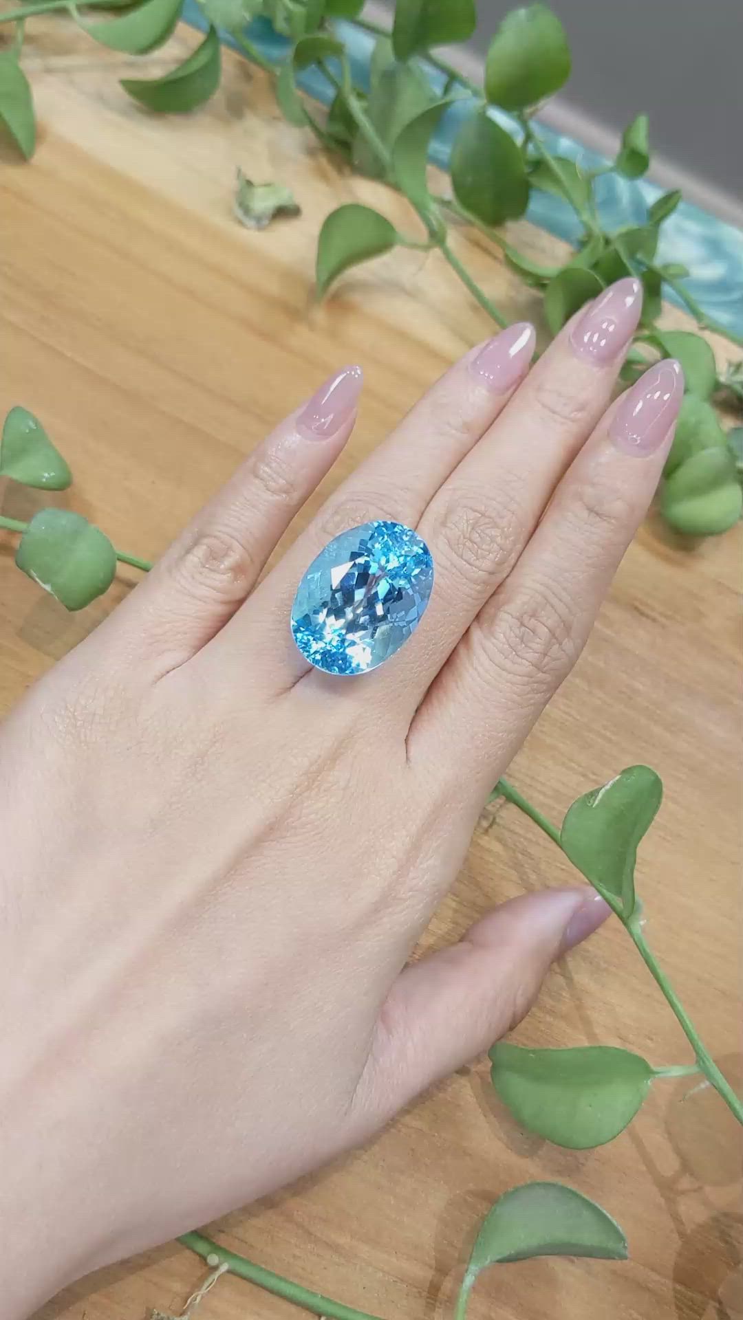 44.99 Ct. Topaz from Brazil Size Video