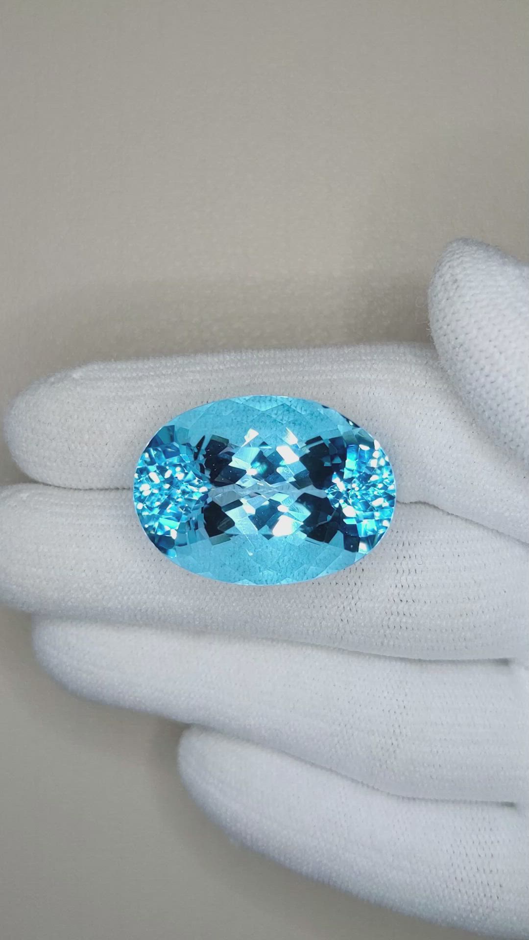 44.99 Ct. Topaz from Brazil Size Video